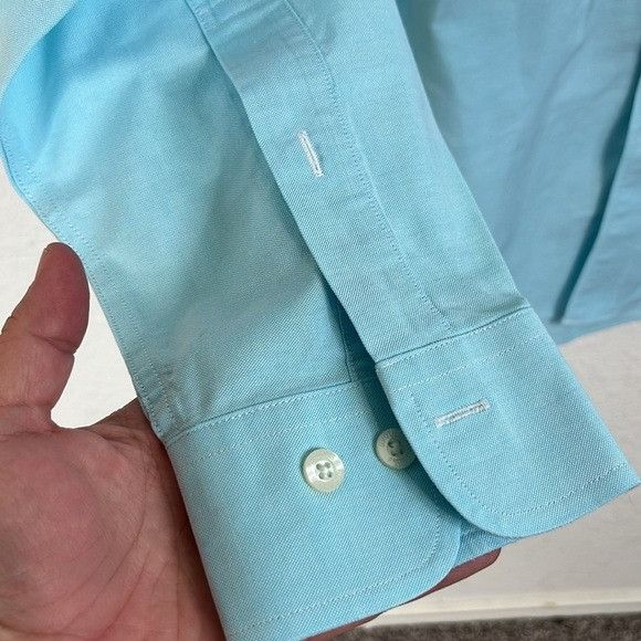 Brooks Brothers Brooks Brothers Slim Fit No Iron Cotton Embroidered Button F Size US M / EU 48-50 / 2 - 3 Thumbnail