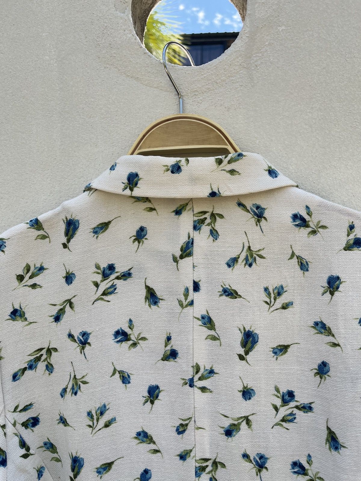 Carven Carven Blazer with Blue Floral Print & Button Details. Size M / US 6-8 / IT 42-44 - 5 Thumbnail
