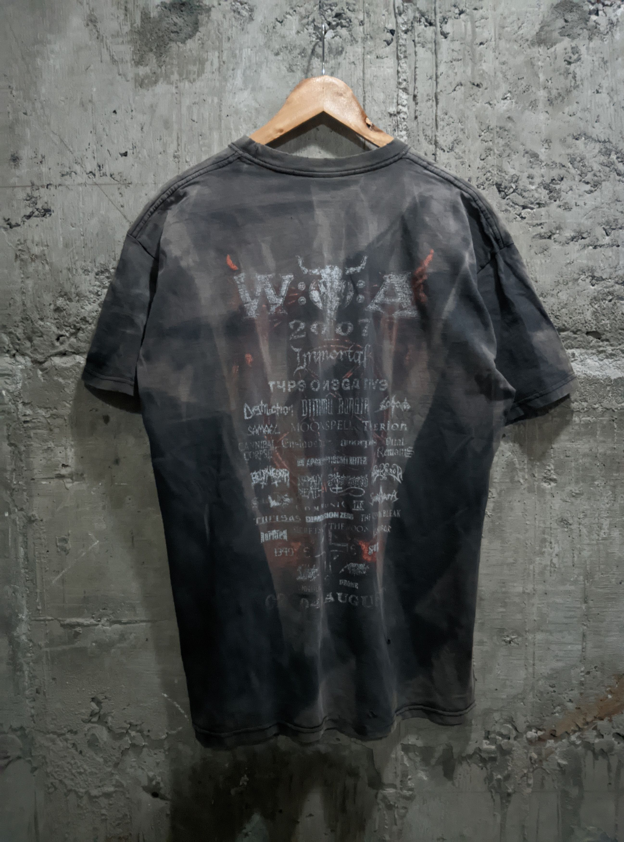 Band Tees Vintage 2007 Wacken fest sun fade distressed erd metal Size US XL / EU 56 / 4 - 2 Thumbnail