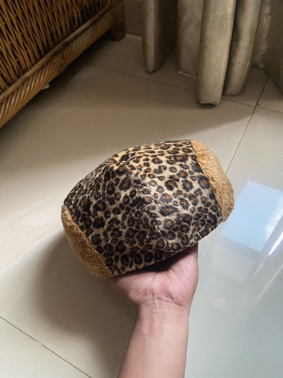 Japanese Brand Vintage Leopard Pattern News Boy Cap Size ONE SIZE - 3 Thumbnail