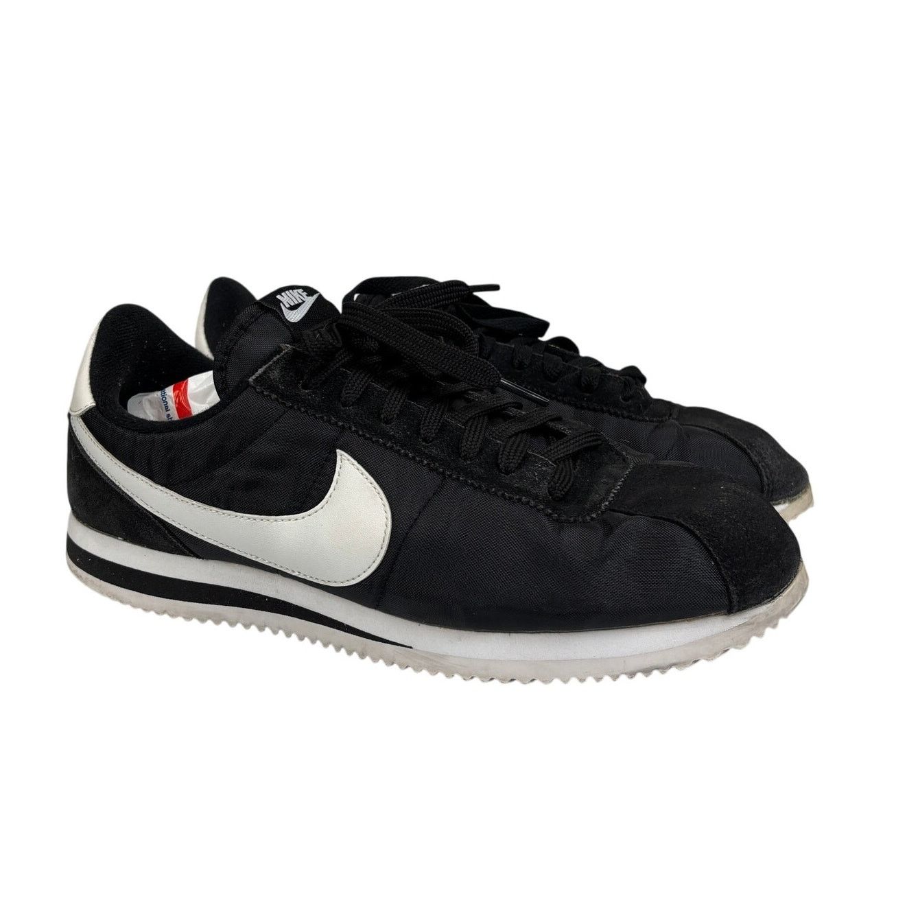 Nike Nike Cortez Basic Nylon Black White Sneakers Shoes Mens 10.5 Size US 10.5 / EU 43-44 - 1 Thumbnail