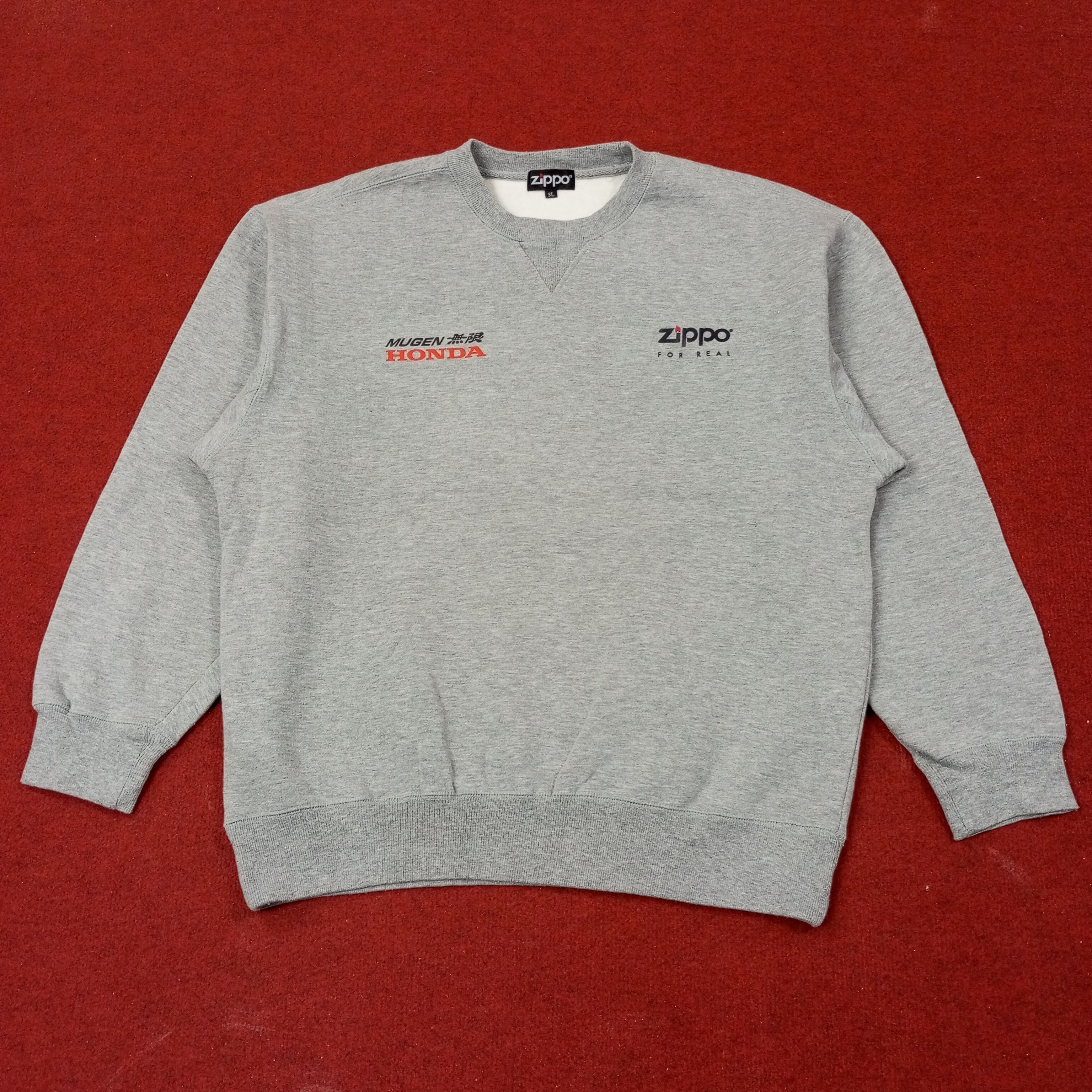Vintage Zippo X Custom Mugen Honda Art Sweatshirt c247n15 Size US L / EU 52-54 / 3 - 3 Thumbnail