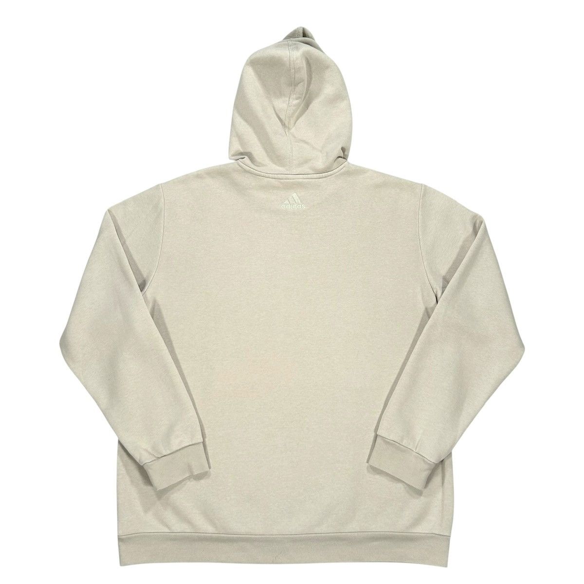 Adidas Mens Adidas Beige Green White Classic Logo Hoodie Sweatshirt Size US XL / EU 56 / 4 - 4 Thumbnail