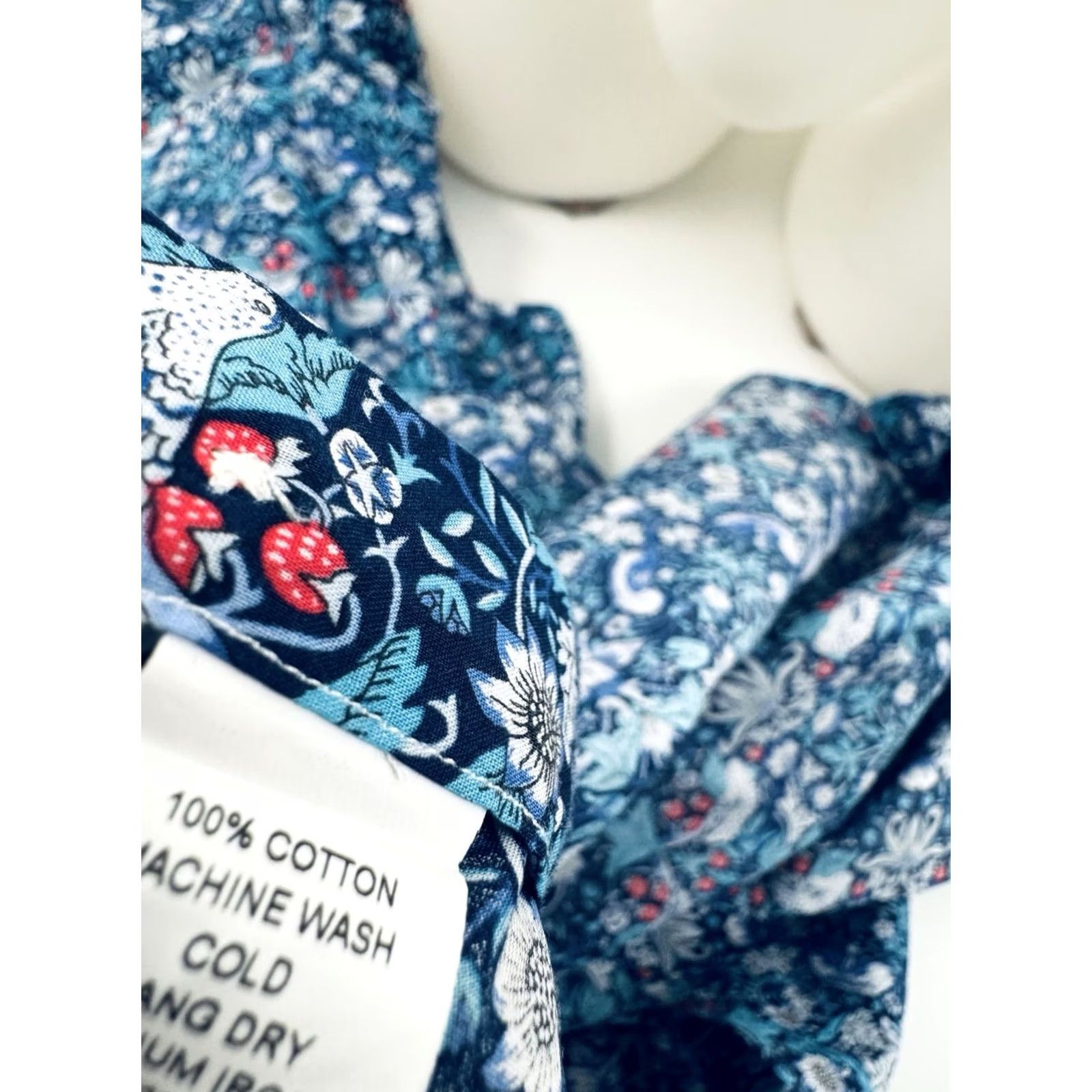 Sid Mashburn SID MASHBURN Shirt Mens M Blue Bird Floral Long Sleeve Size US M / EU 48-50 / 2 - 6 Thumbnail