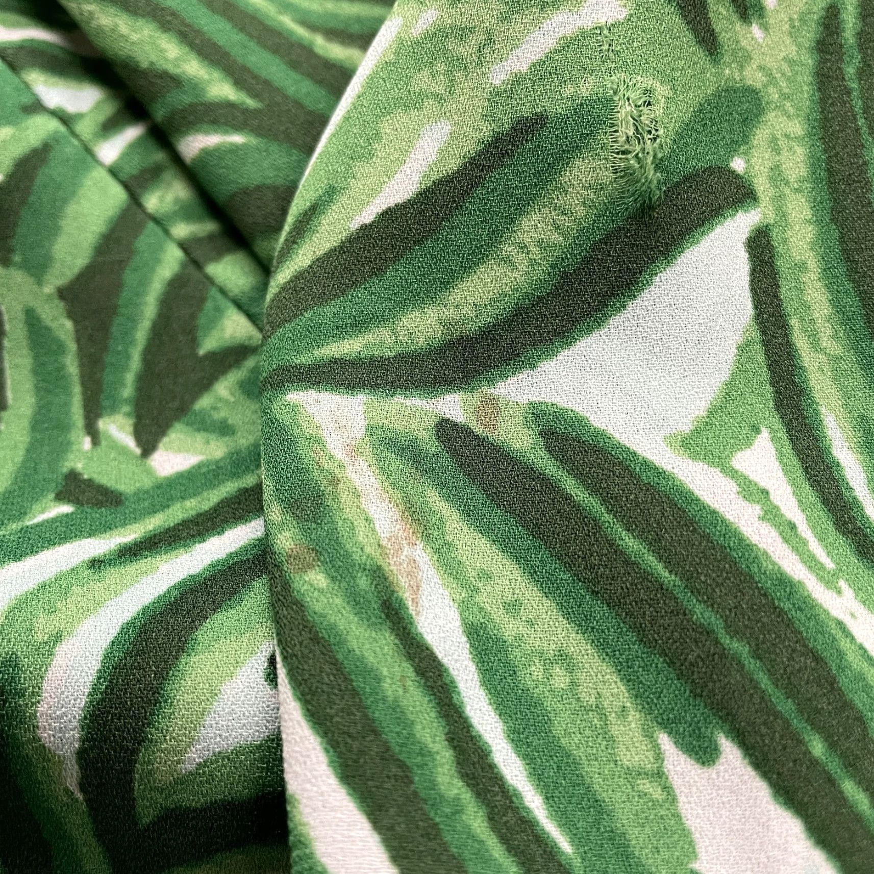 Vintage VINTAGE New Directions Tunic Blouse Womens 2XL Green Long Sleeve Tropical Casual Top Size XXL / US 16-18 / IT 52-54 - 7 Thumbnail