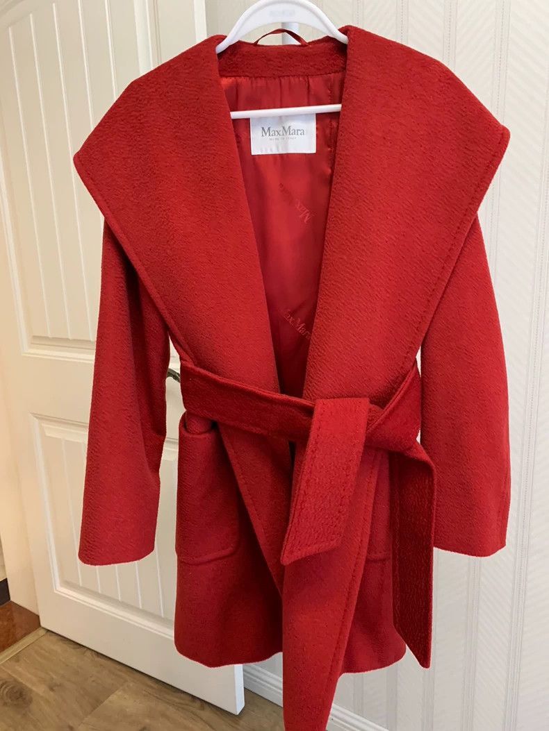 MaxMara Rialto Red Wool Coat-2508