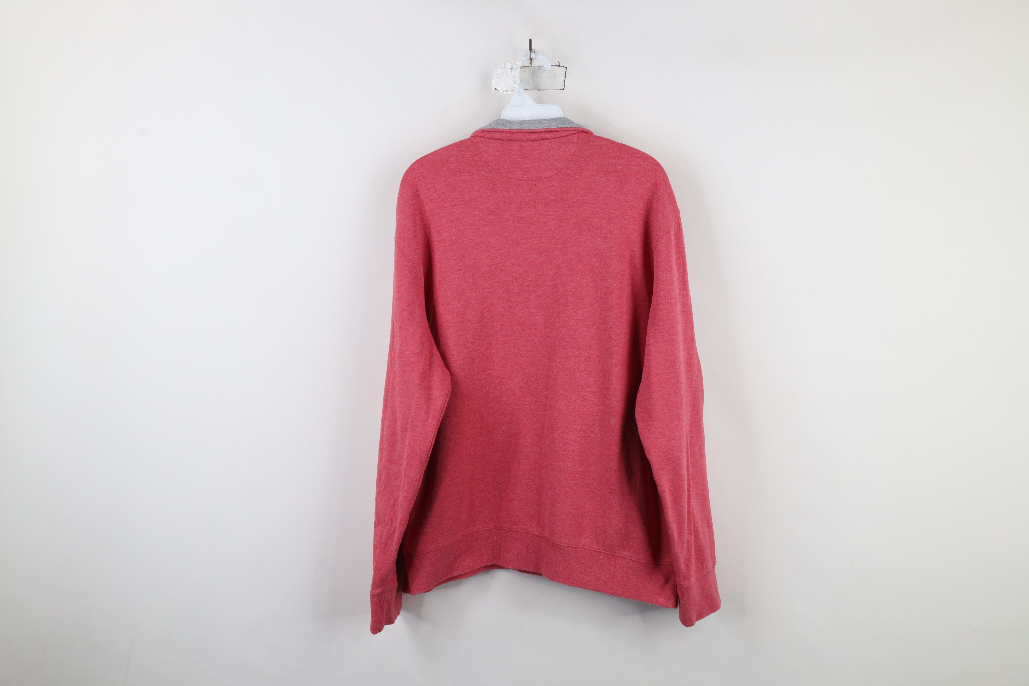 Ralph Lauren × Vintage Ralph Lauren Touch Cotton Knit Half Zip Pullover Sweater Red Size US L / EU 52-54 / 3 - 7 Thumbnail