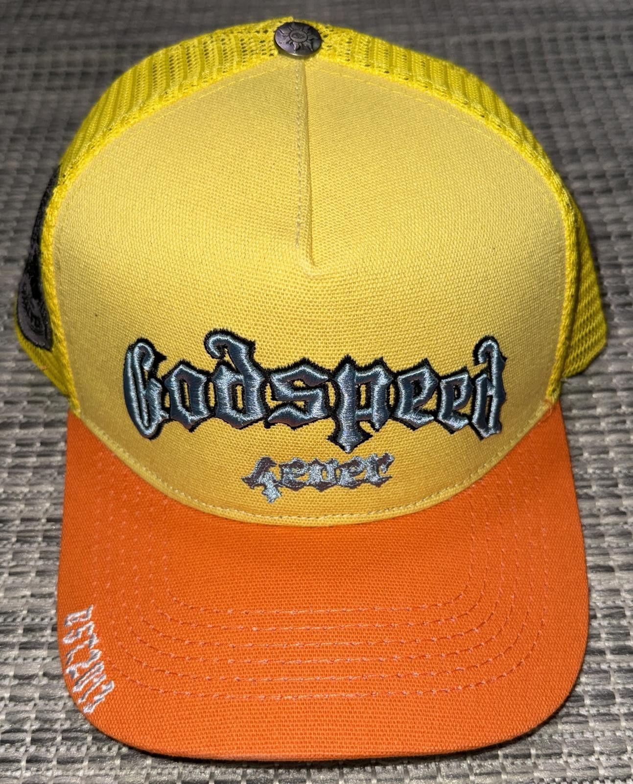Godspeed Godspeed Yellow/Orange Forever Trucker Hat Size ONE SIZE - 1 Thumbnail
