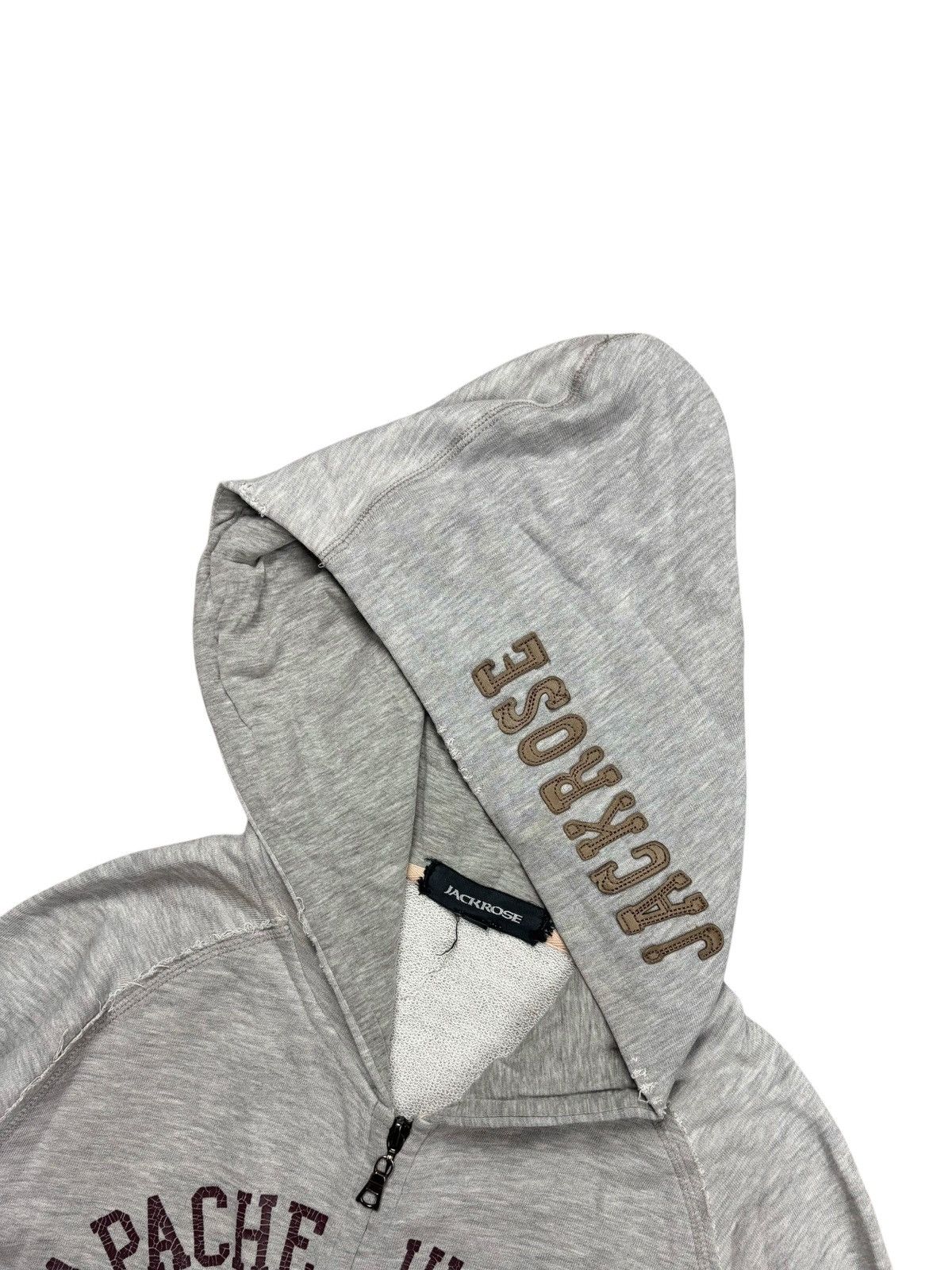 JACKROSE 2000s Jackrose - Abrecombie Style Distressed Zip Hoodie Size US M / EU 48-50 / 2 - 4 Thumbnail