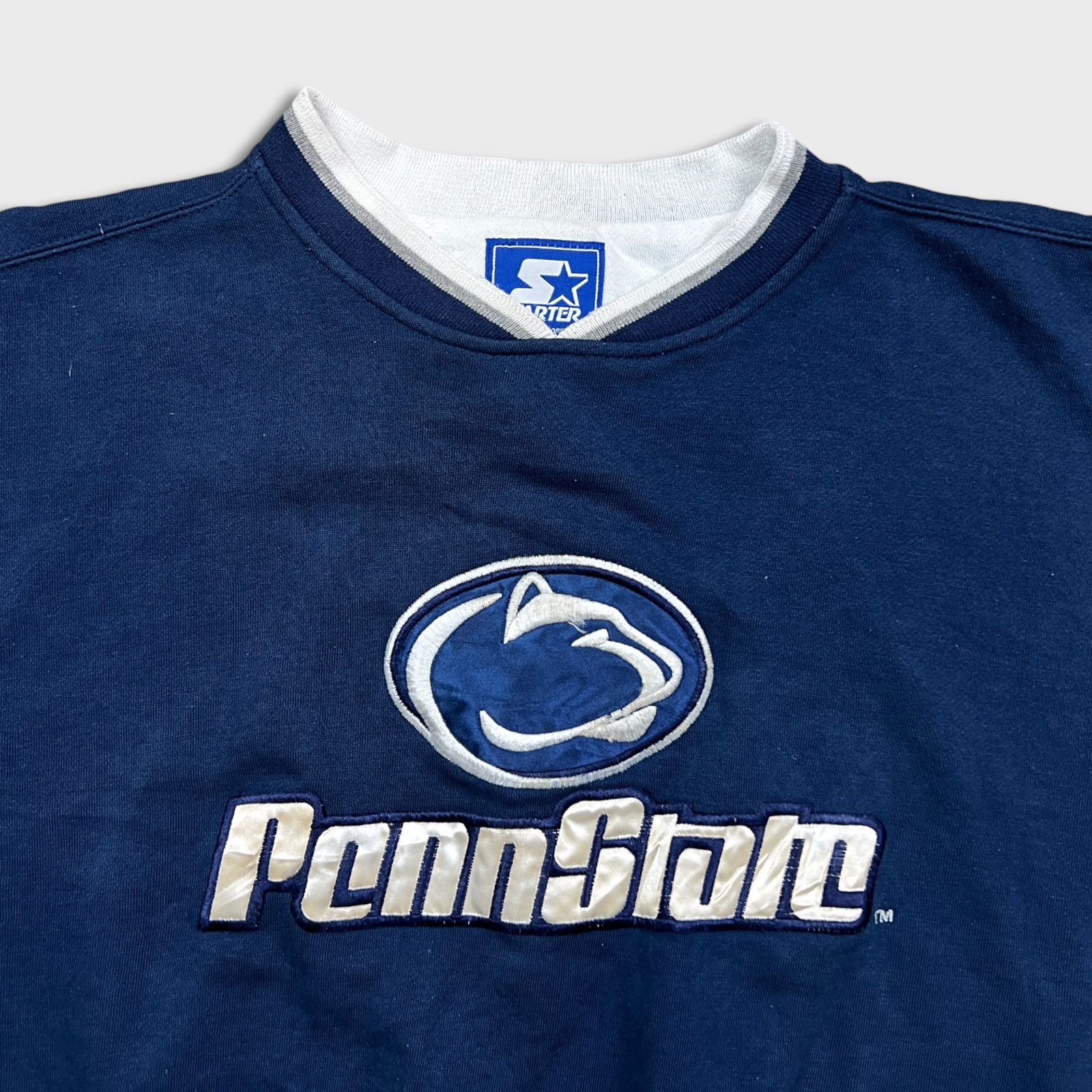 Starter × Vintage 90s Starter Penn State University Sweatshirt XL NCAA Crew Size US XL / EU 56 / 4 - 2 Thumbnail