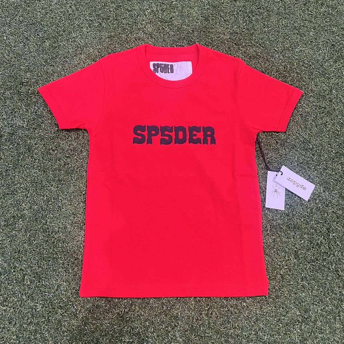 Spider Worldwide × Young Thug Sp5der Western Logo Baby Tee Red 