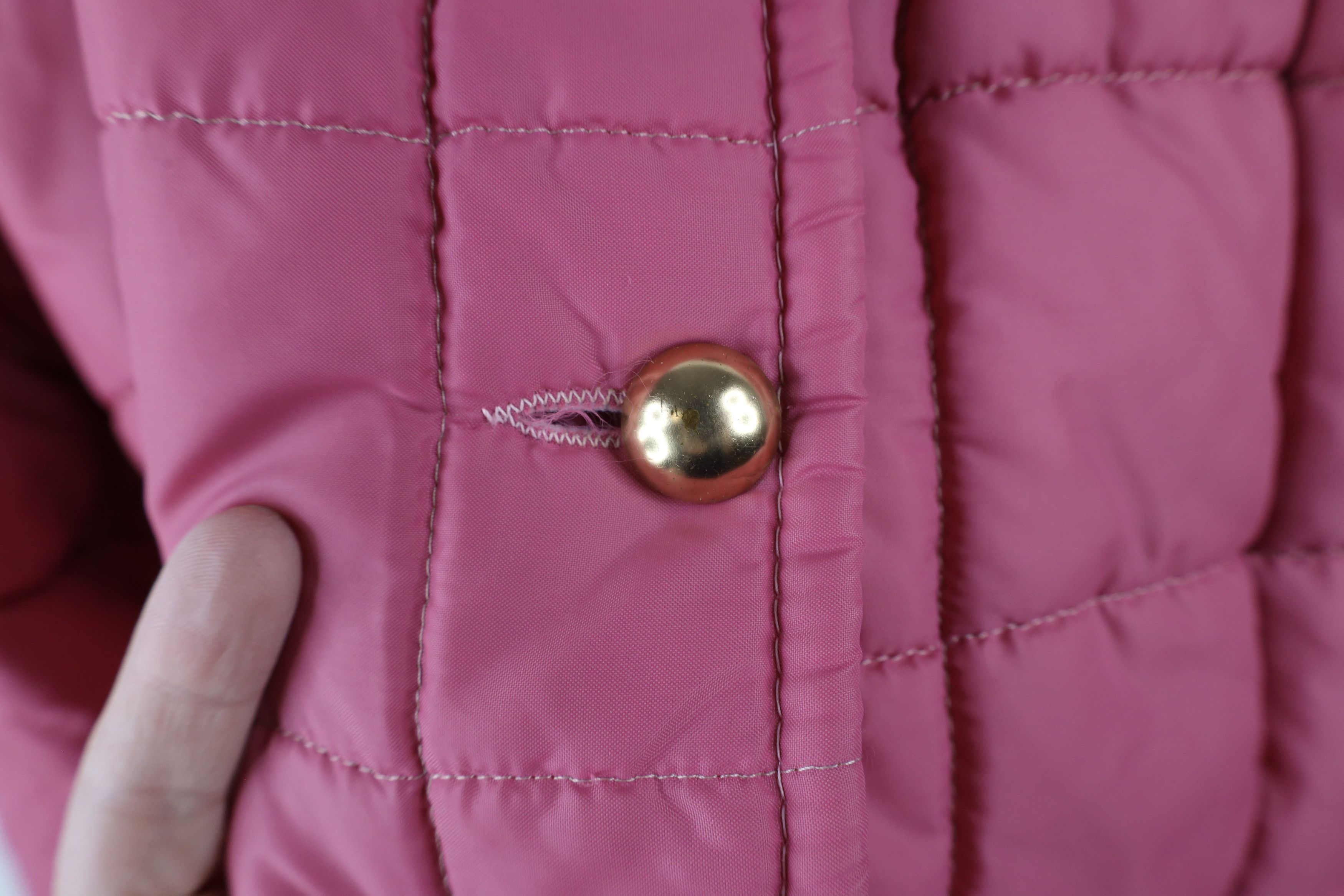 Vintage Vintage 70s Streetwear Quilted Belted Puffer Jacket Pink USA Size L / US 10 / IT 46 - 8 Thumbnail