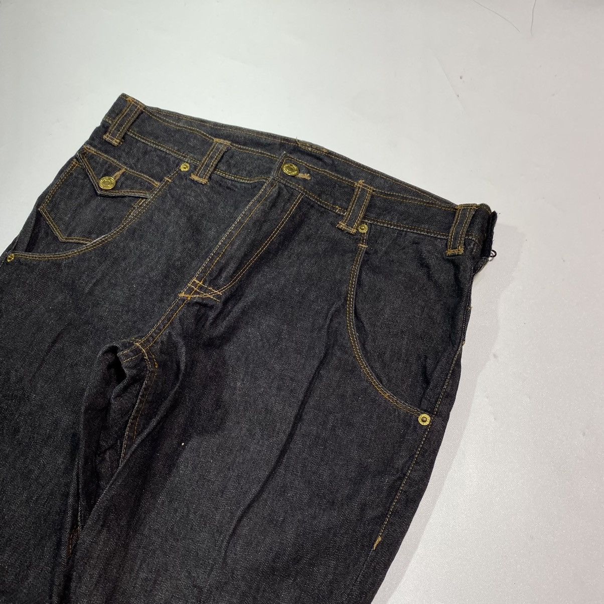 archive PPFM gimmick black denim pants 00 PPFM Archive Gimmick Zip