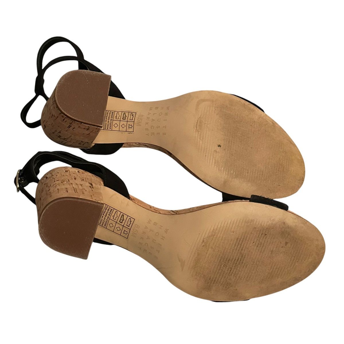 White House Black Market White House Black Market cork heel studded sandals Size US 8.5 / IT 38.5 - 5 Thumbnail