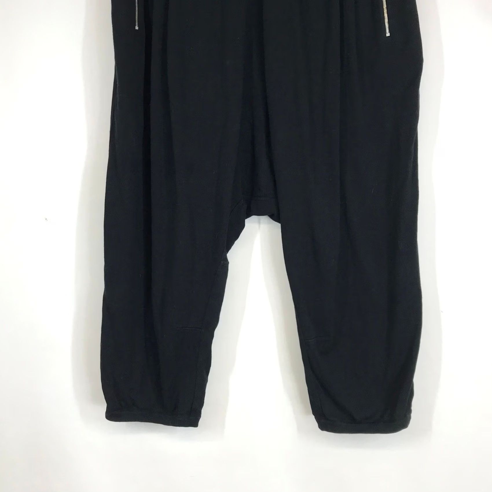 Nike Nike ESC Every Stitch Considered Black Silk Blend Harem Drop Crotch Pants L Size 36" / US 14 / IT 50 - 3 Thumbnail