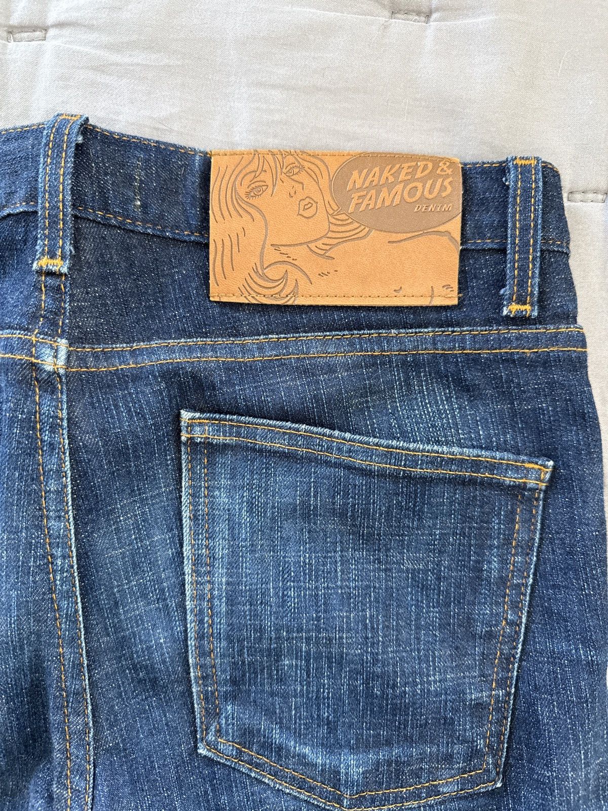 Naked & Famous Perfect Blue Slub Selvedge Stretch Super Guy