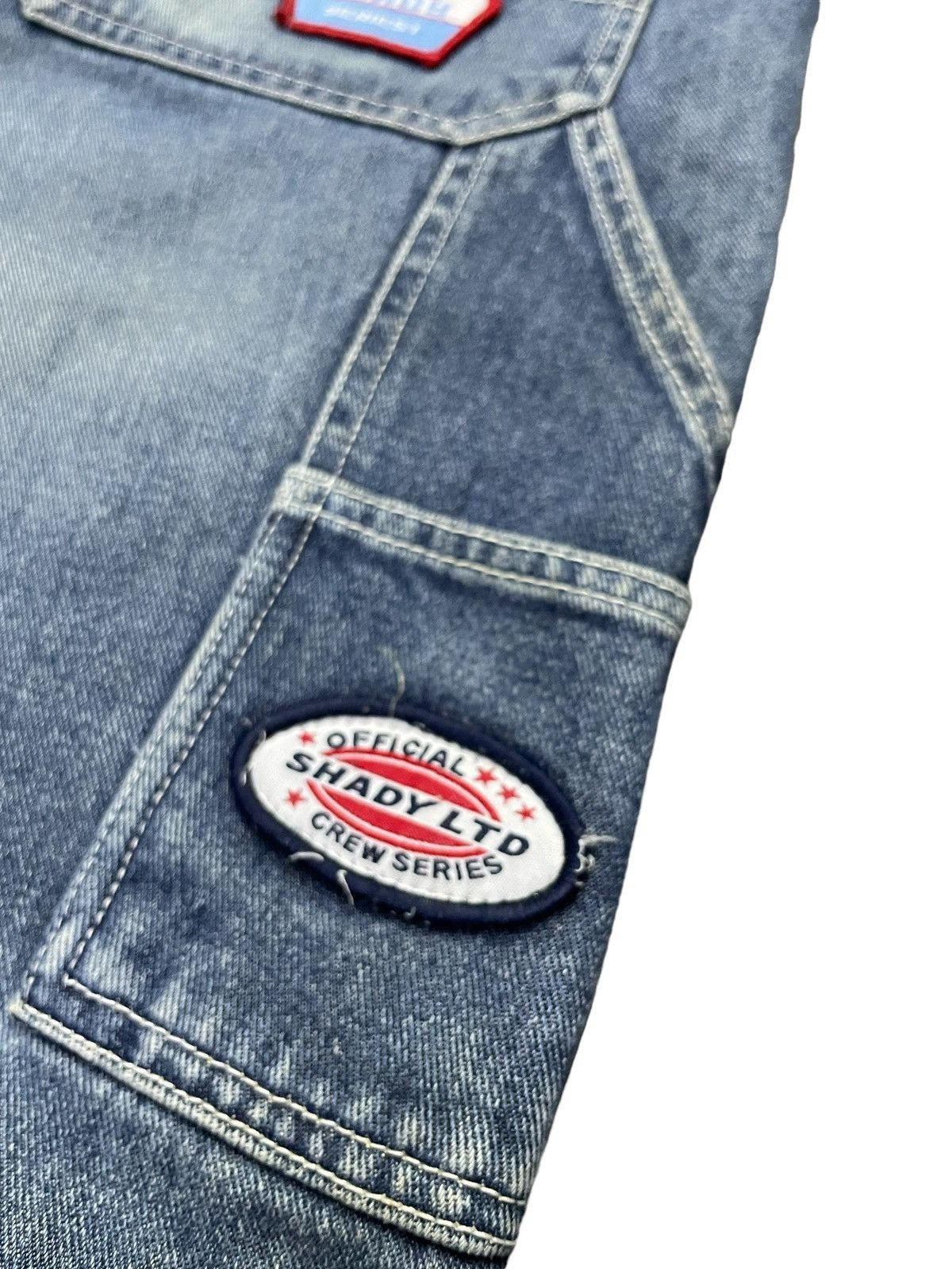 Eminem × JNCO Vintage Eminem Shady Ltd Patched Rap Baggy Massive Jeans Size US 34 / EU 50 - 5 Thumbnail