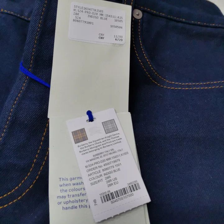 Burberry Burberry Burberry Rose Print Straight Leg Denim Pants-2507 Size US 28 / EU 44 - 4 Thumbnail