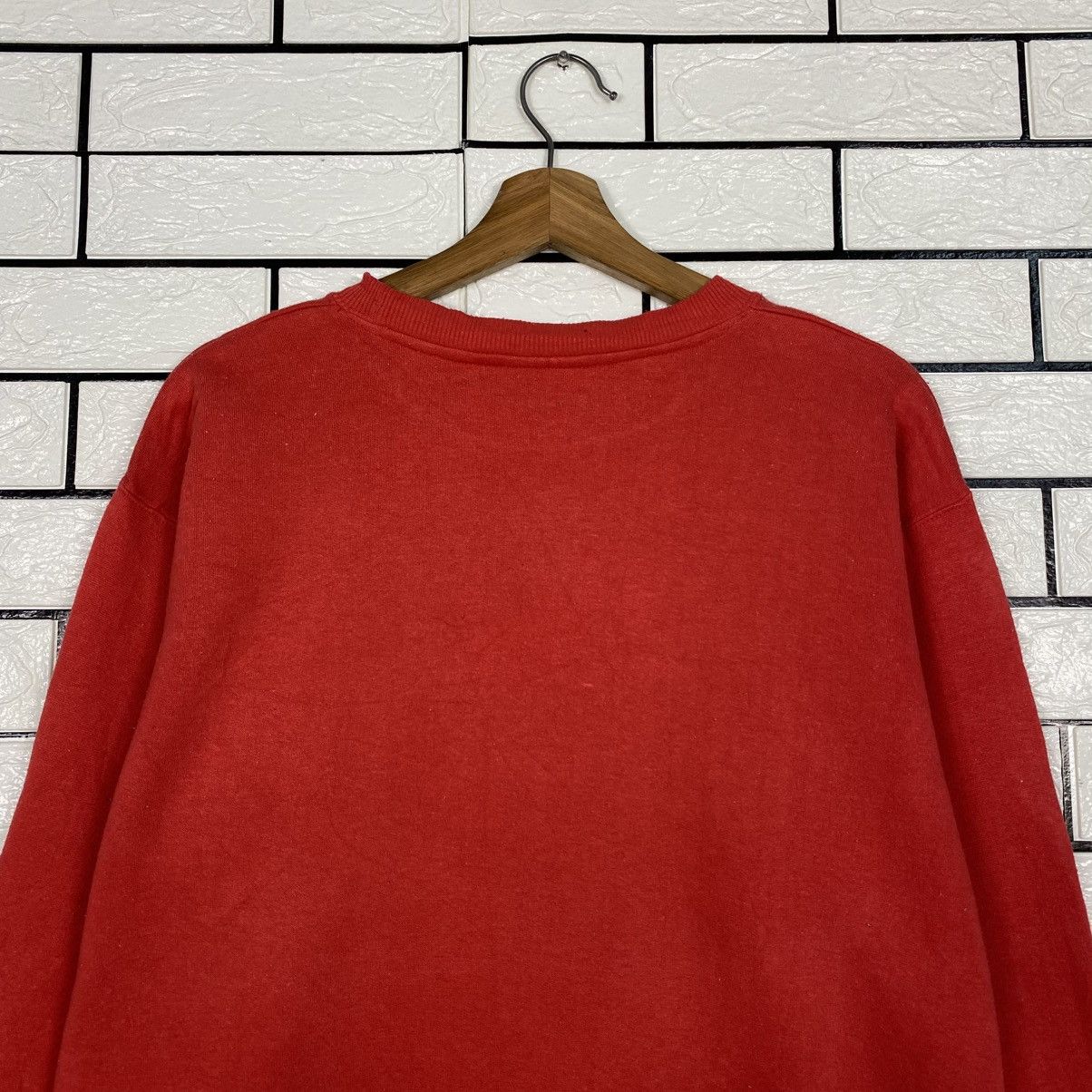 Japanese Brand 📌Vintage Sweatshirt Smiley Face Big Logo Over Print Size US L / EU 52-54 / 3 - 10 Thumbnail