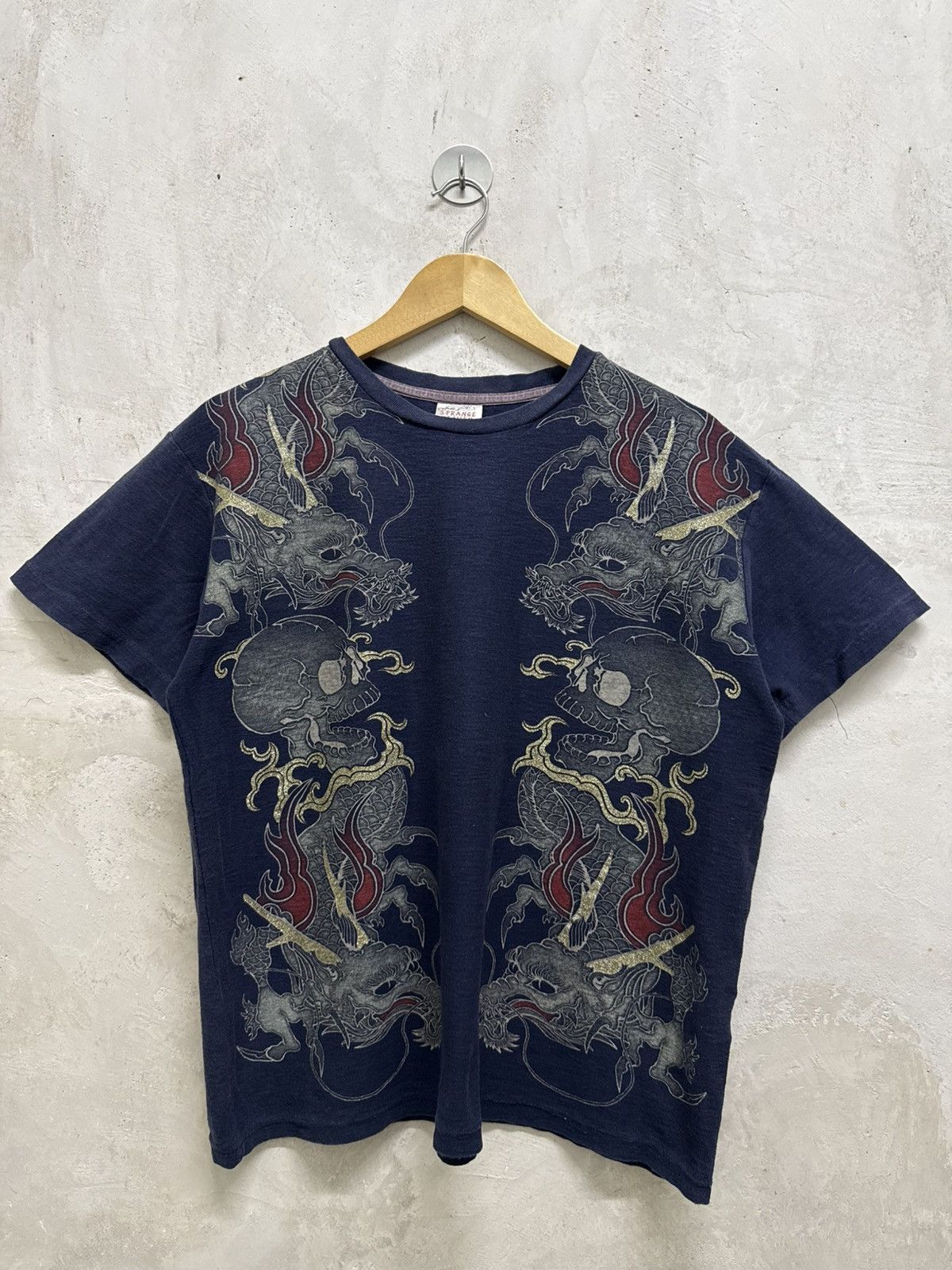 If Six Was Nine Strange Heaven Skull Tattoo Inspired Karakuri Sukajan Tshirt Size US L / EU 52-54 / 3 - 1 Thumbnail