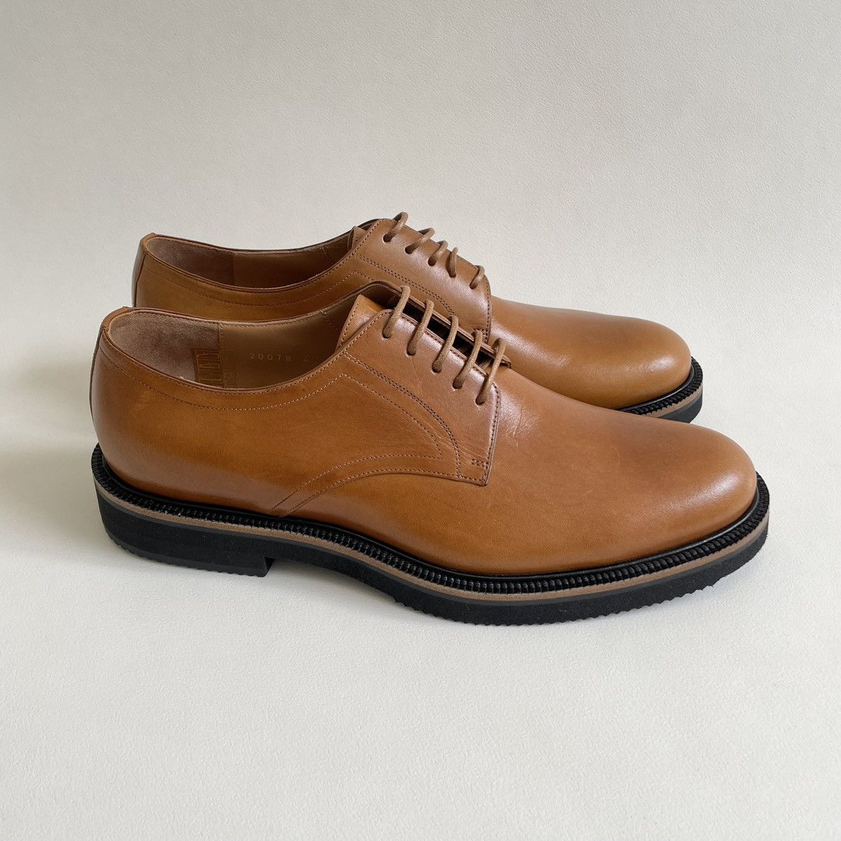 Dries Van Noten S/S 20 Tan Leather Derby Shoes Size US 9 / EU 42 - 2 Thumbnail