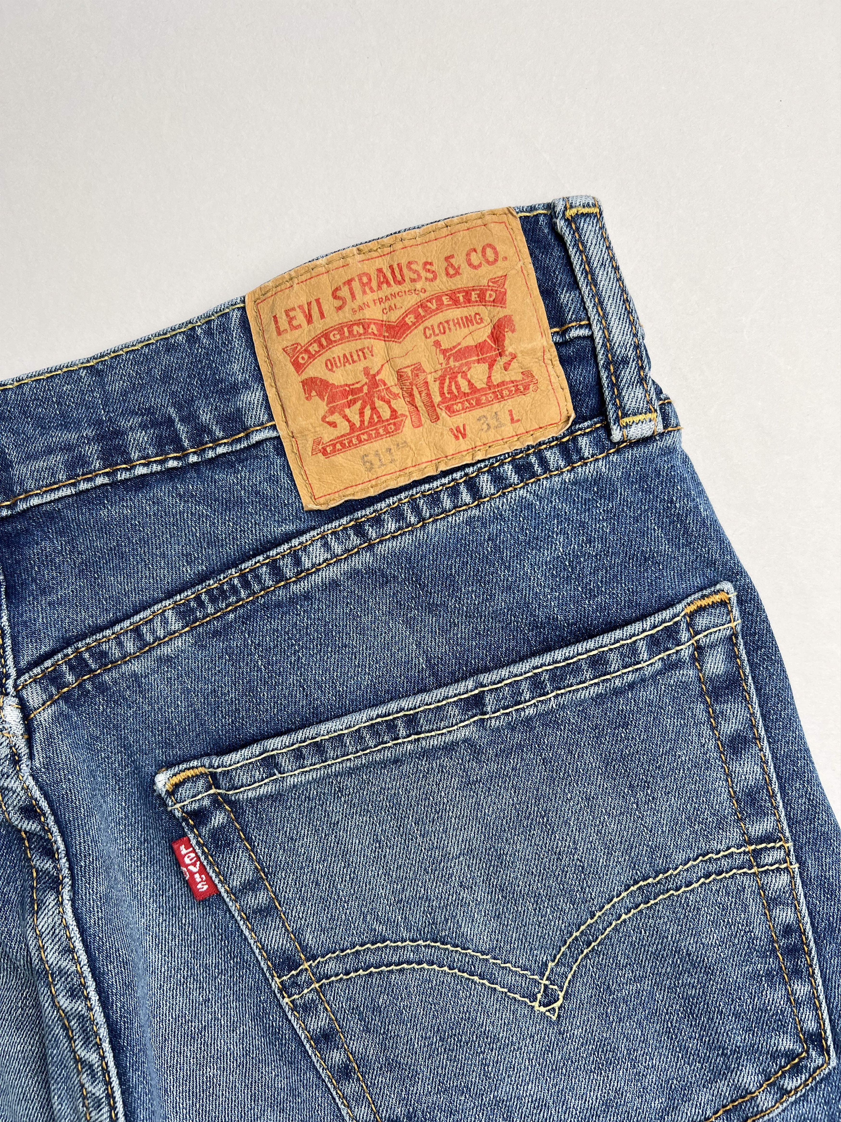 Levi's Levis 511 Jeans Shorts Light Wash W31 Size US 31 - 5 Thumbnail