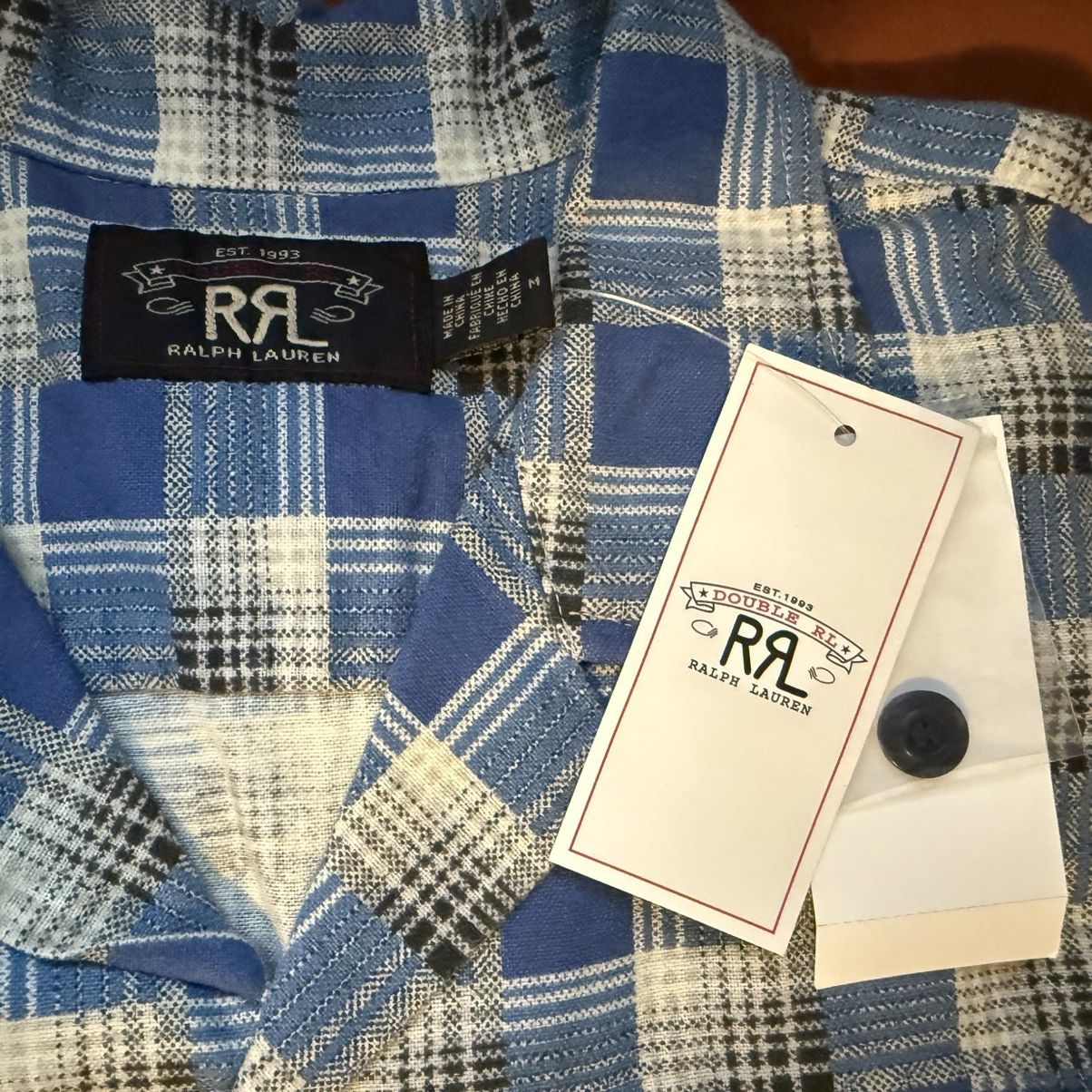 RRL Ralph Lauren RRL Chamois Northwest Camp Shirt - Blue/Multi Size US M / EU 48-50 / 2 - 2 Thumbnail