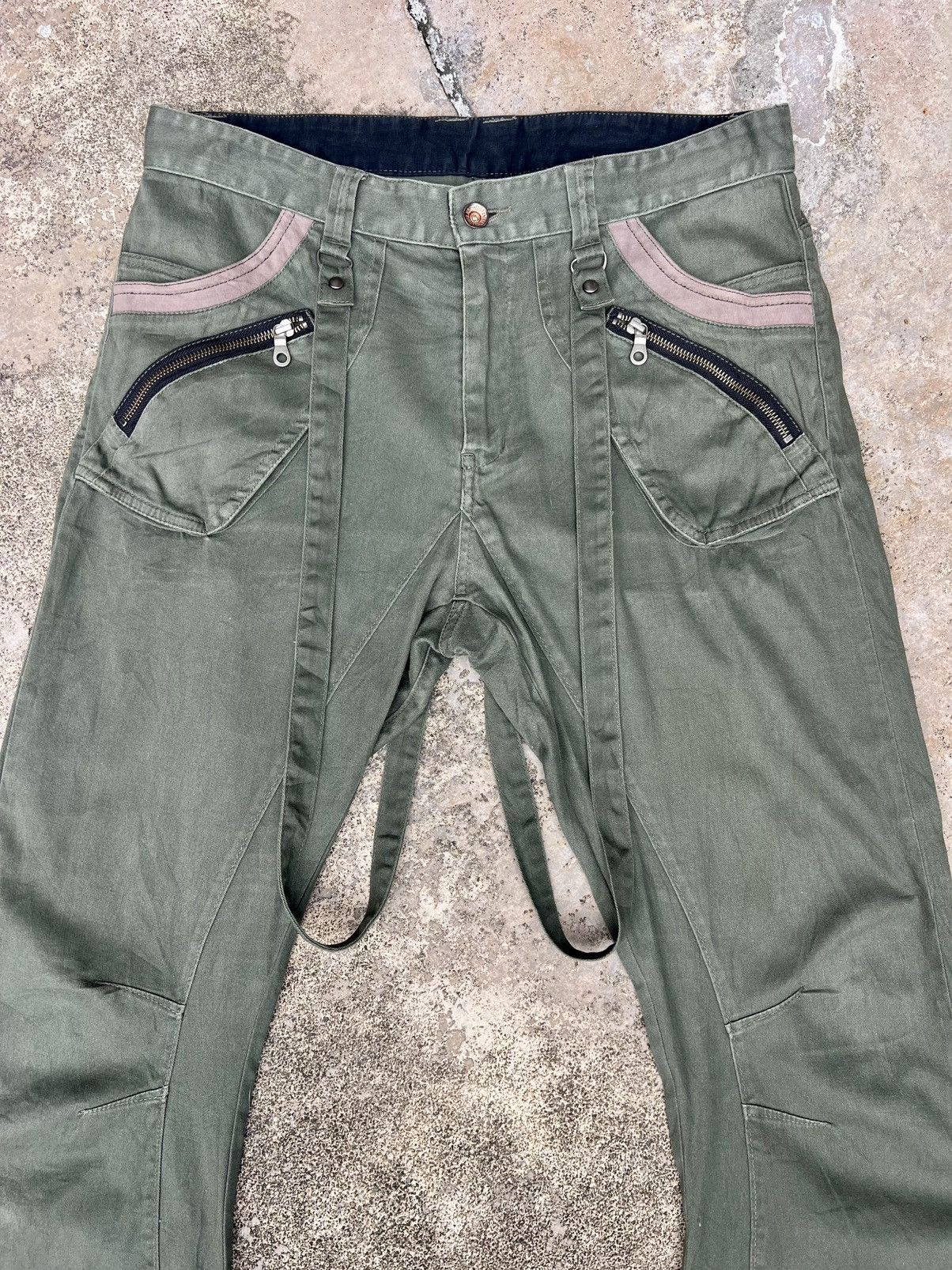 If Six Was Nine × Japanese Brand × PPFM VINTAGE PPFM BONDAGE CARGO PANTS Size US 33 - 3 Thumbnail