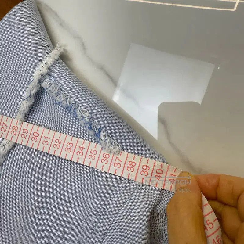 Thom Browne Thom Browne Light Blue Striped Long Sleeve Shirt . Size US S / EU 44-46 / 1 - 3 Thumbnail