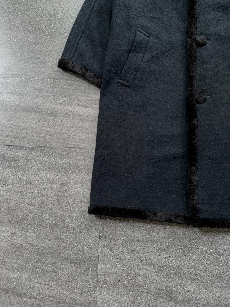 Comme des Garcons FREE TAX! 1991 Heavy Wool Fur Collared Coat Jacket Size US M / EU 48-50 / 2 - 3 Thumbnail