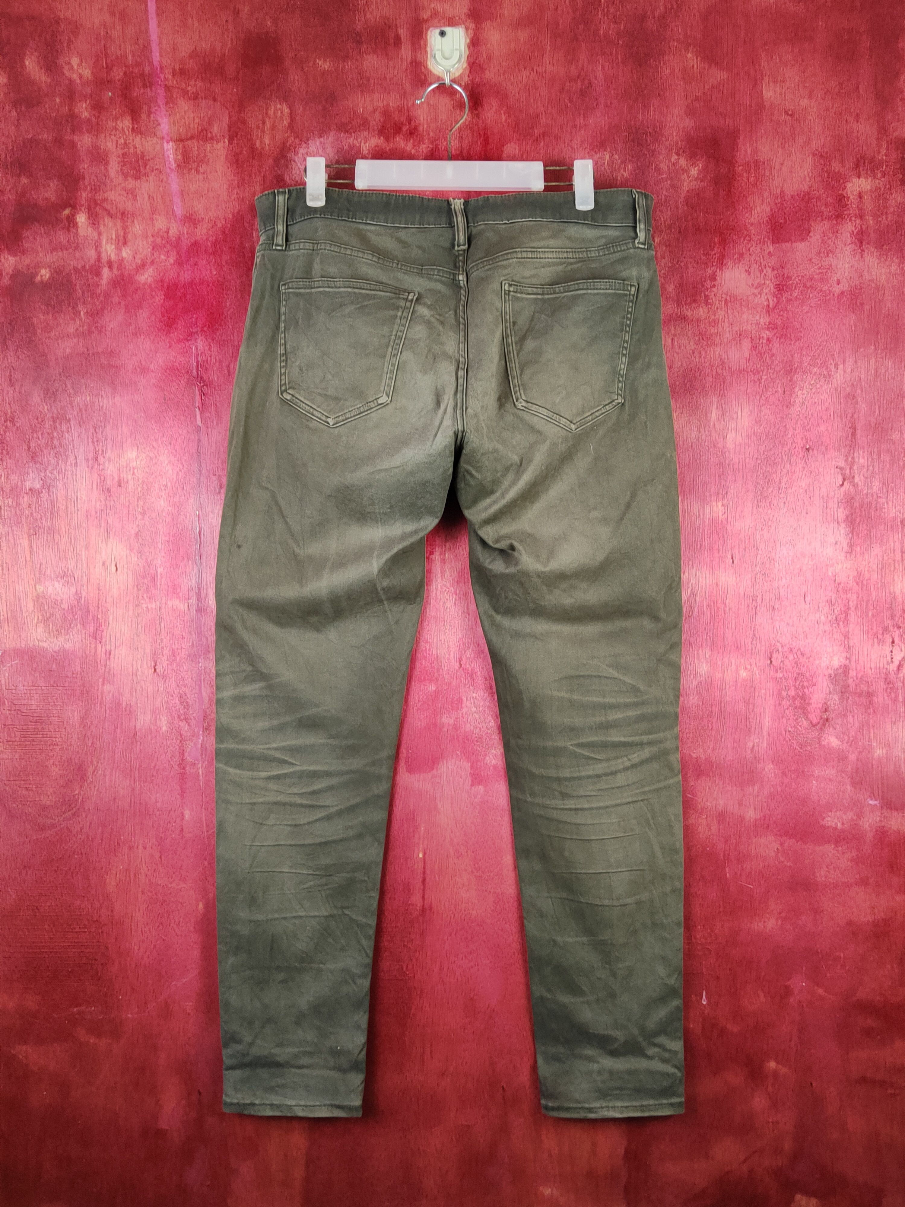 Japanese Brand Uniqlo Olive Faded Multipocket Casual Pants #S2214 Size US 33 - 7 Thumbnail