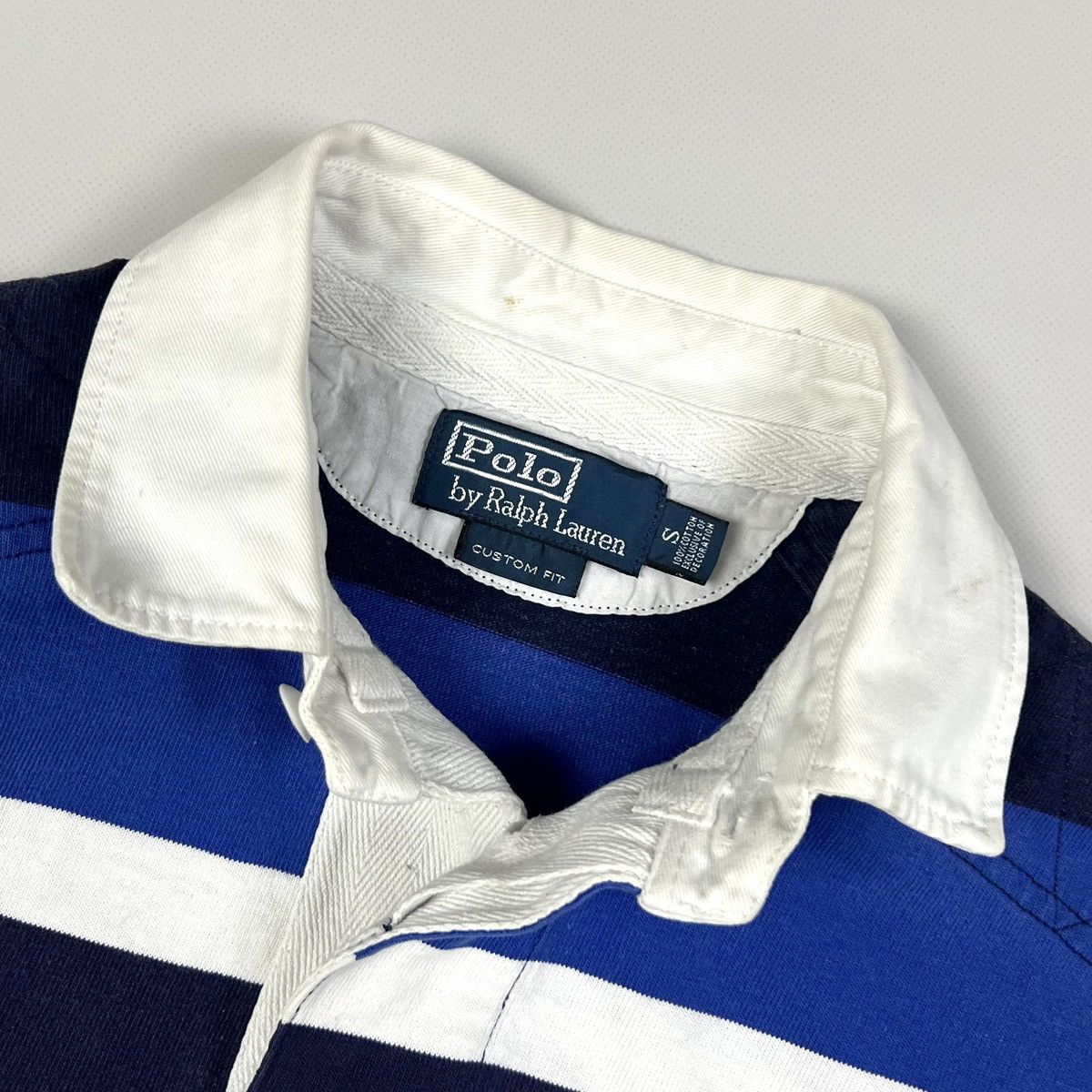 Polo Ralph Lauren × Rugby Ralph Lauren × Vintage Vintage Polo Ralph Lauren Striped Rugby Shirt Size S Size US S / EU 44-46 / 1 - 10 Thumbnail