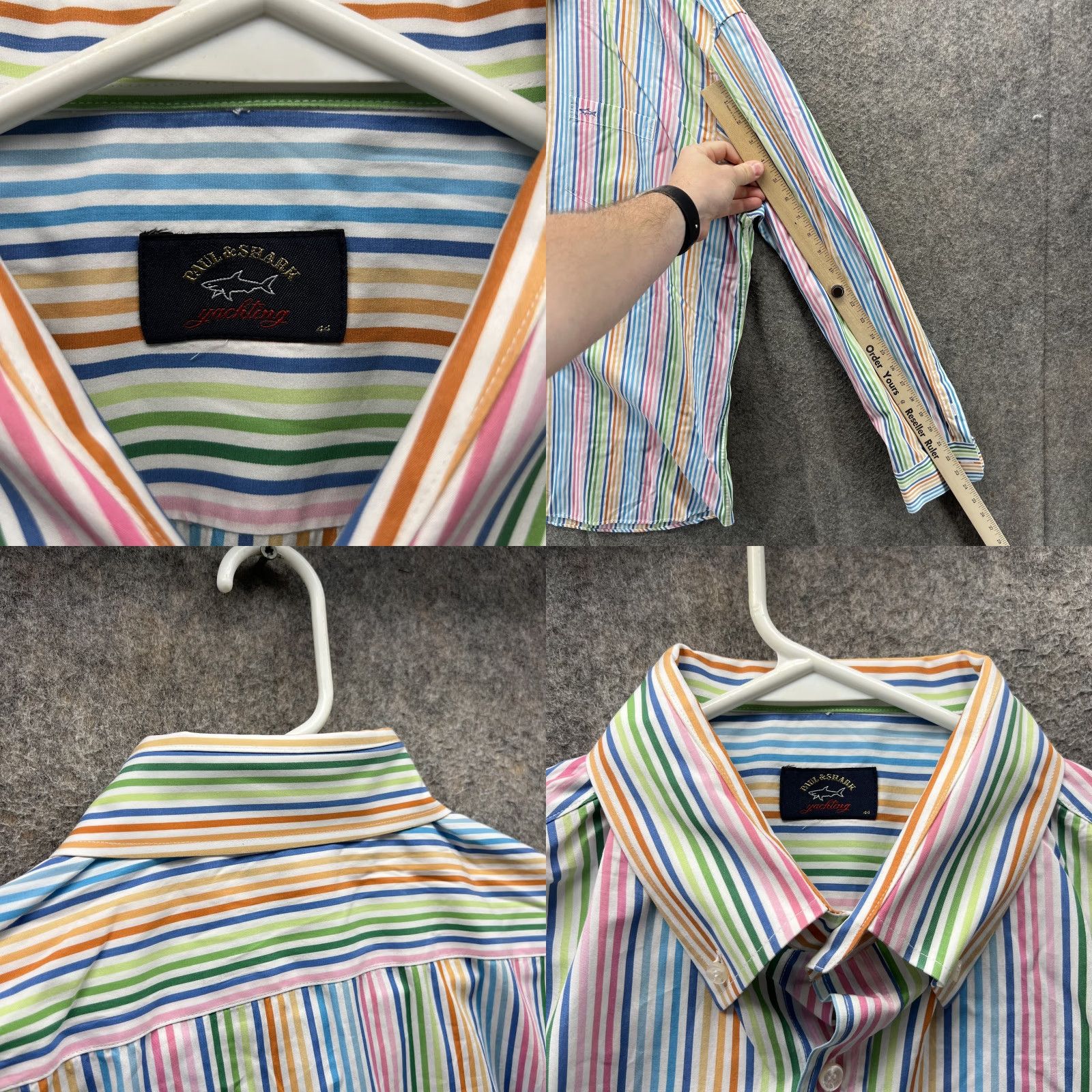 Paul & Shark Paul & Shark Yachting Shirt Mens XL Striped Button-Up Italy Casual Size US XL / EU 56 / 4 - 8 Thumbnail