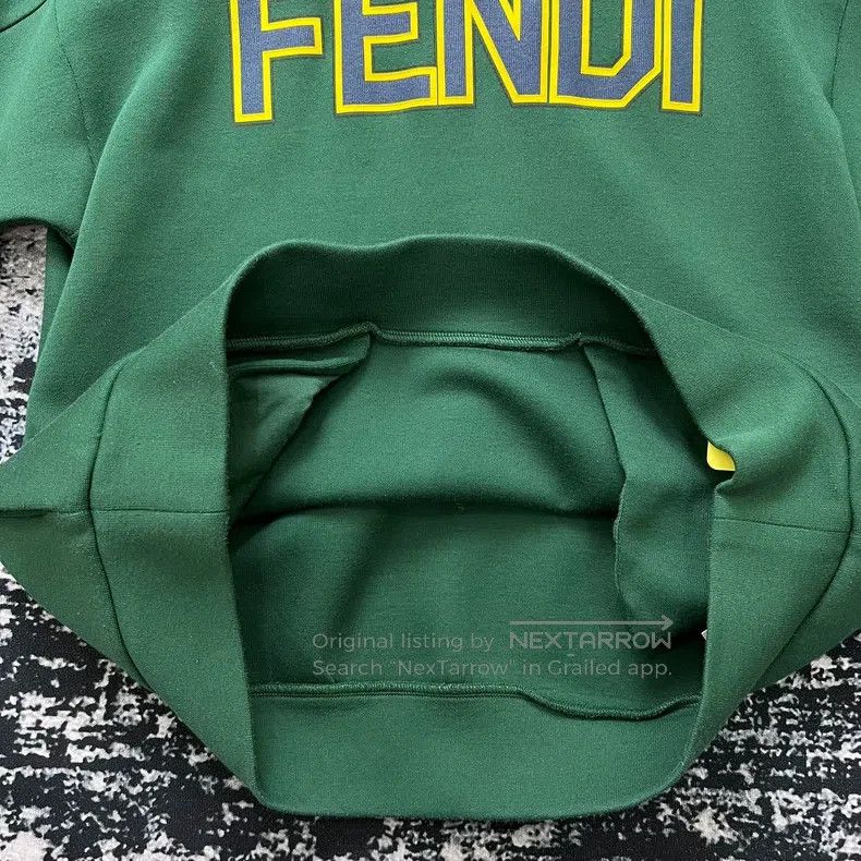 Fendi Fendi Letter Logo Printed Long Sleeve Drawstring Hoodie Gr Size US S / EU 44-46 / 1 - 6 Thumbnail