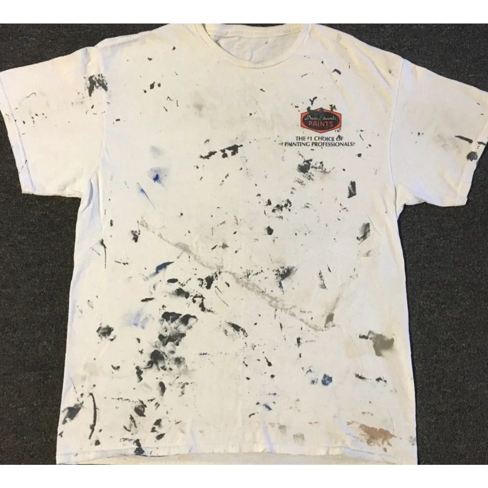 Thrasher VINTAGE Thrashed Faded Distress Paint Splatter Shirt M L White Size US M / EU 48-50 / 2 - 2 Thumbnail