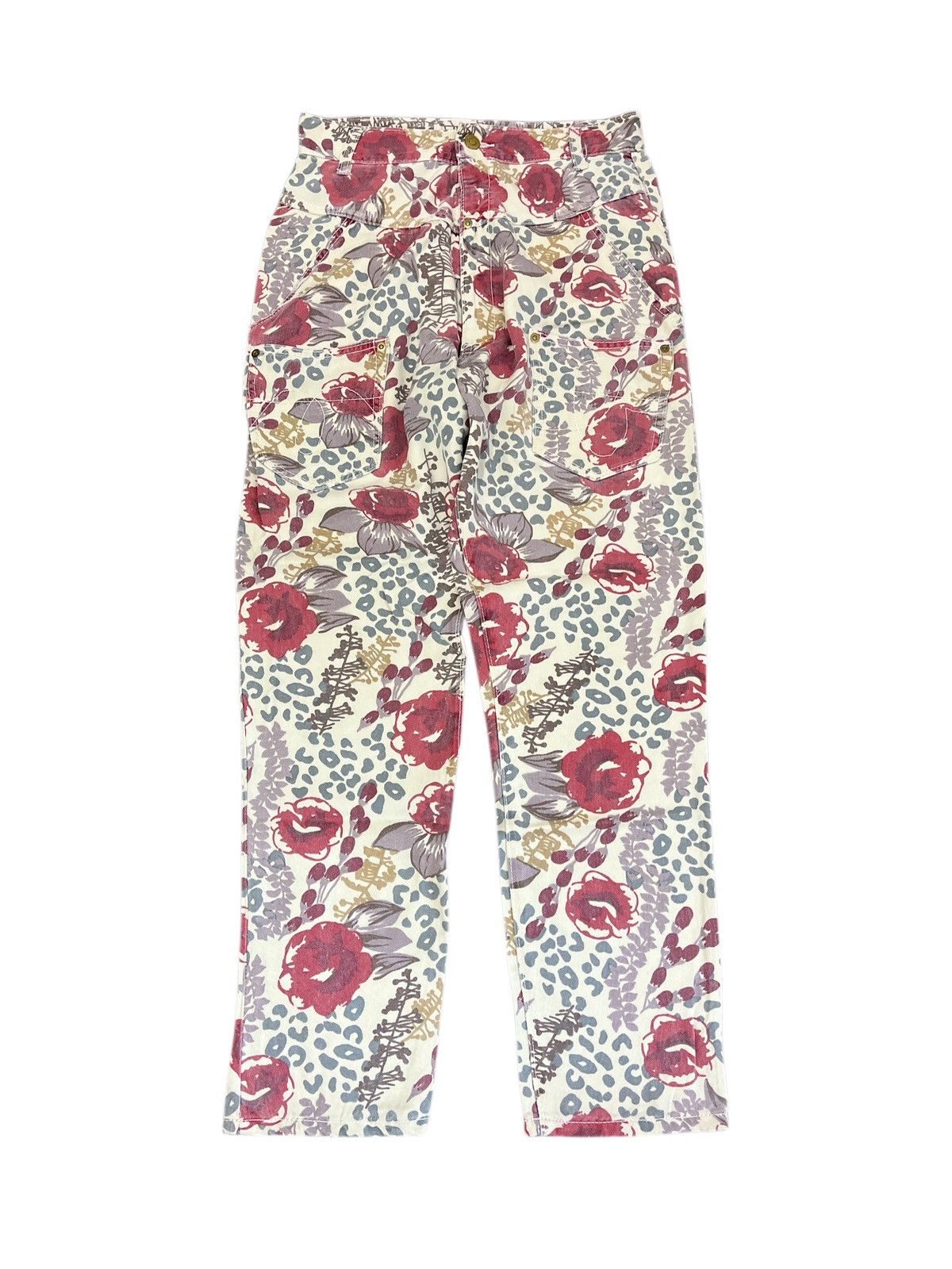 Issey Miyake Mercibeaucoup Issey Miyake Floral pant Avant Garde Size US 28 / EU 44 - 1 Thumbnail
