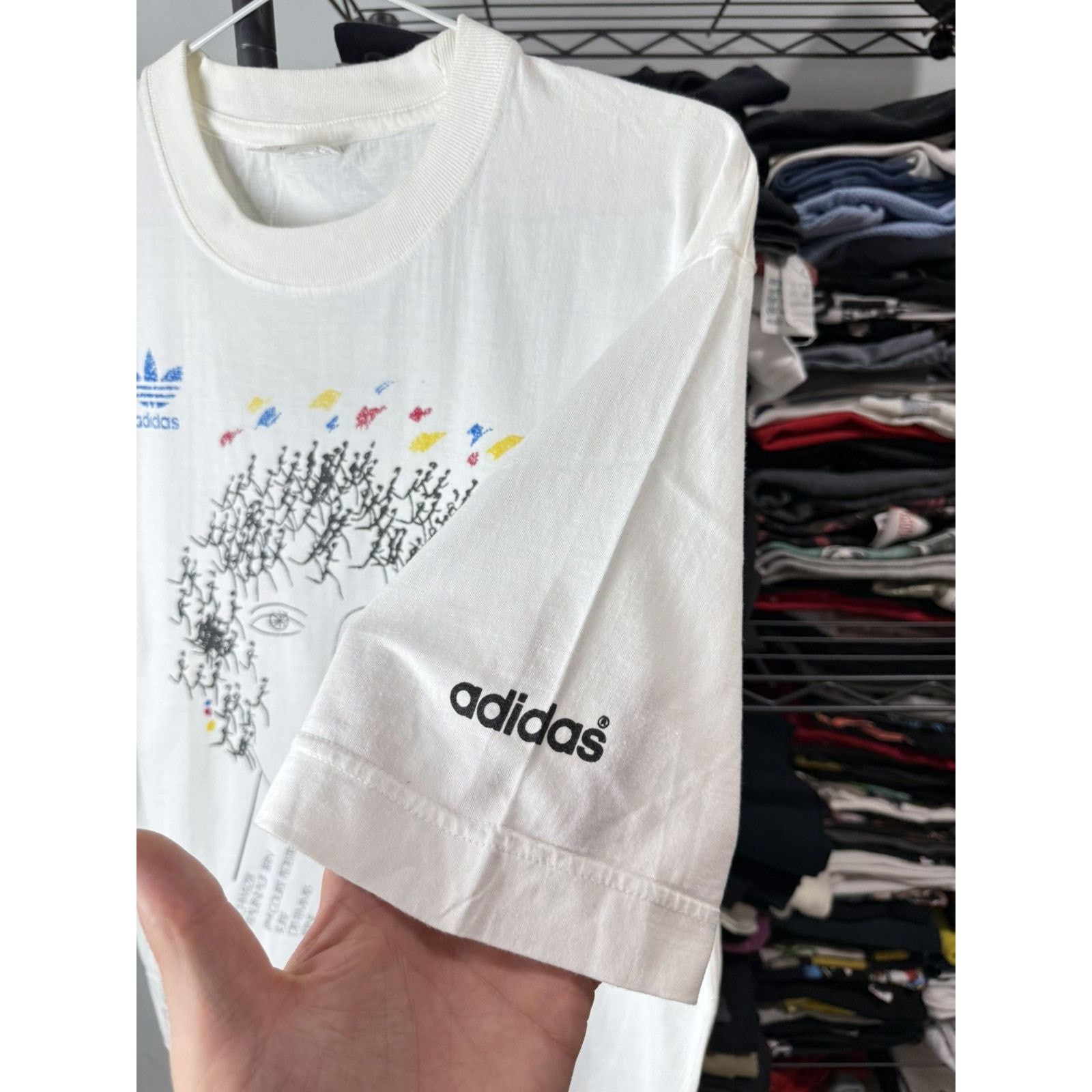 Adidas 💥Rare! Vintage 1994 Adidas Marathon T Shirt Retro Size US M / EU 48-50 / 2 - 6 Thumbnail
