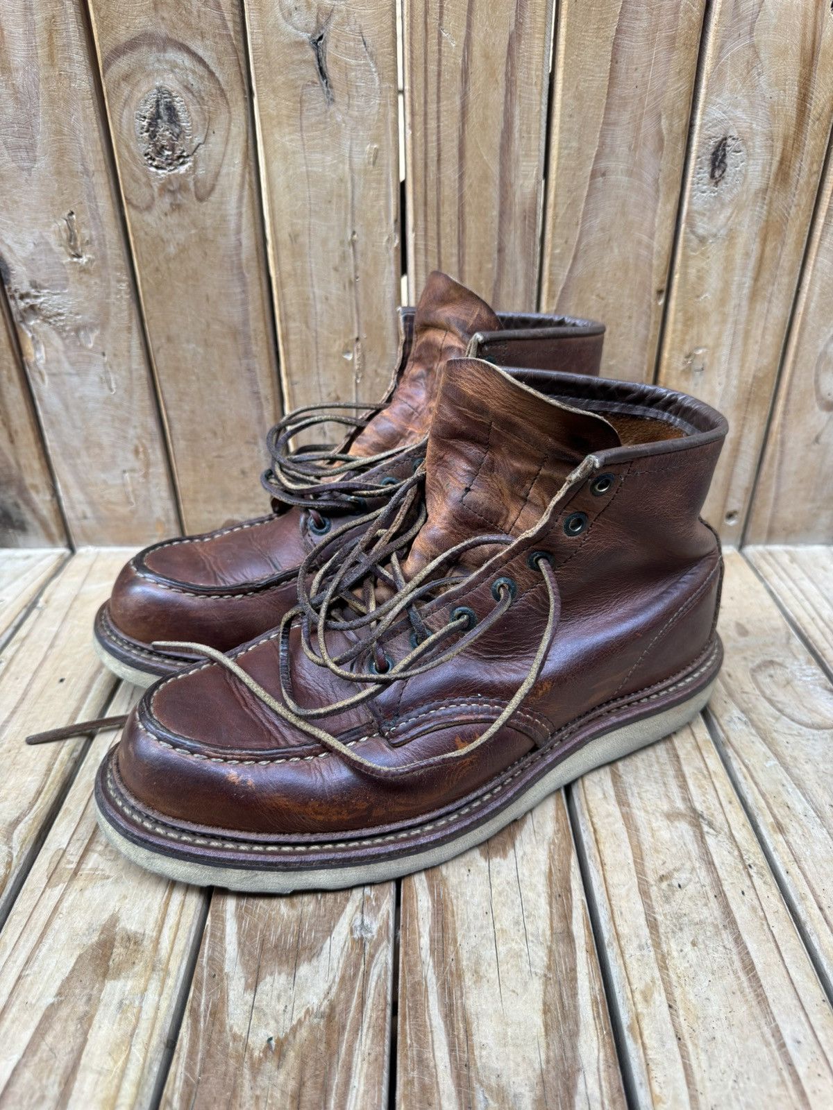 Red Wing Red Wing 1907 Copper Rough Brown Boots UK 7.5 D | EUR 41.5 Size US 8.5 / EU 41-42 - 24 Thumbnail