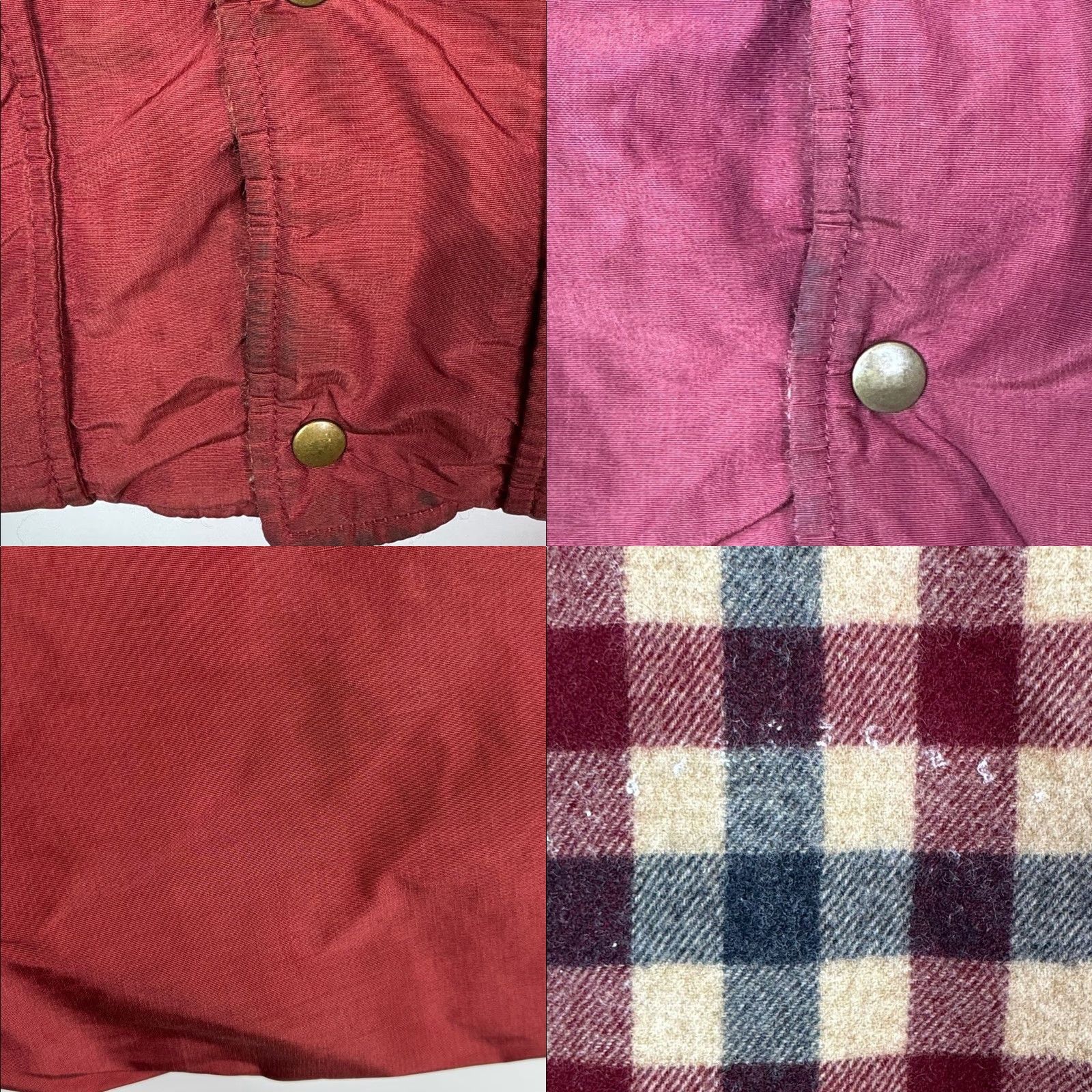 VINTAGE Woolrich Reversible Wool Plaid Lined Vest Large Woolrich 80s Red Vest Mens