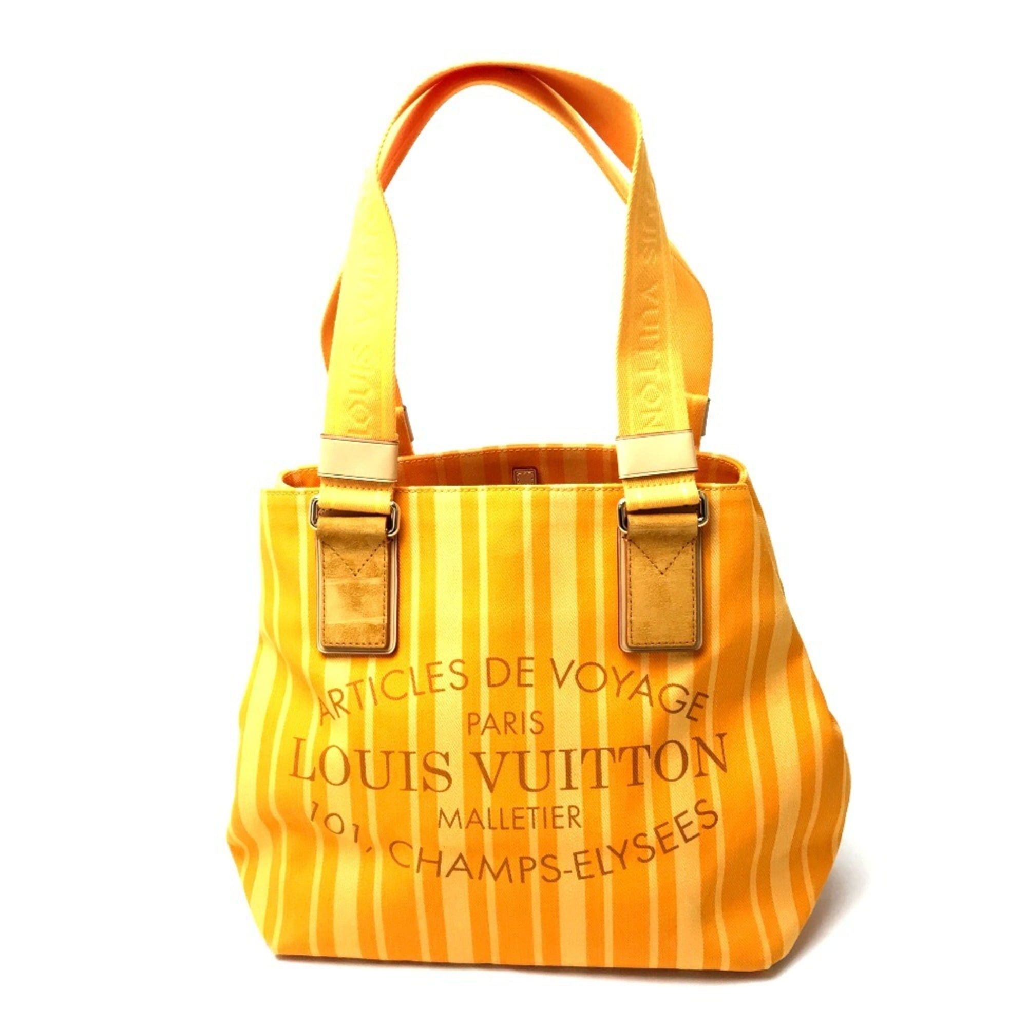 LOUIS VUITTON M94145 Plan Soleil Cabas PM Shoulder Bag/Tote Bag Canvas Women's Jaune Passion Yellow