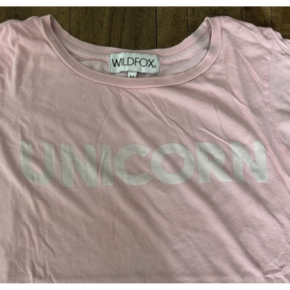 Wildfox Wildfox Pink “UNICORN” Graphic Tee Shirt Women’s M cotton Size M / US 6-8 / IT 42-44 - 2 Thumbnail