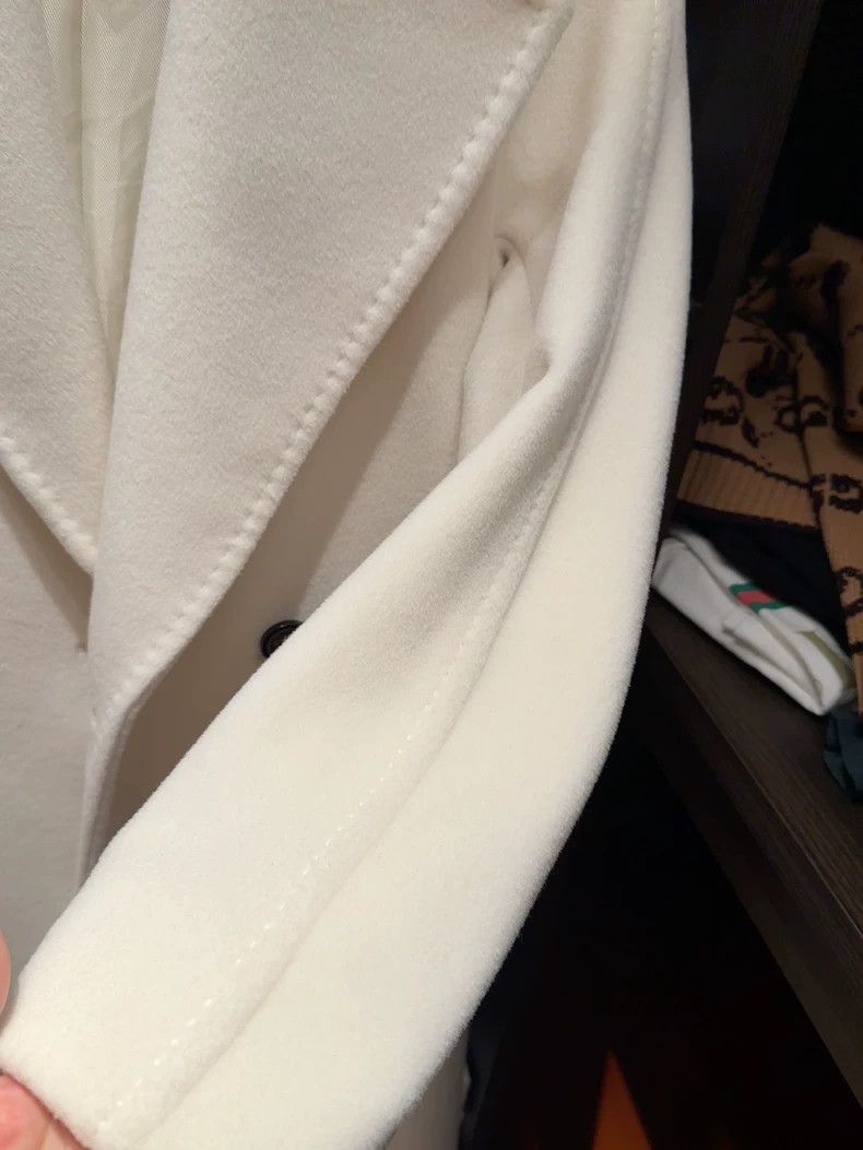 Max Mara Max Mara Wool coat, white moonlight color, 100% pure new w Size M / US 6-8 / IT 42-44 - 7 Thumbnail