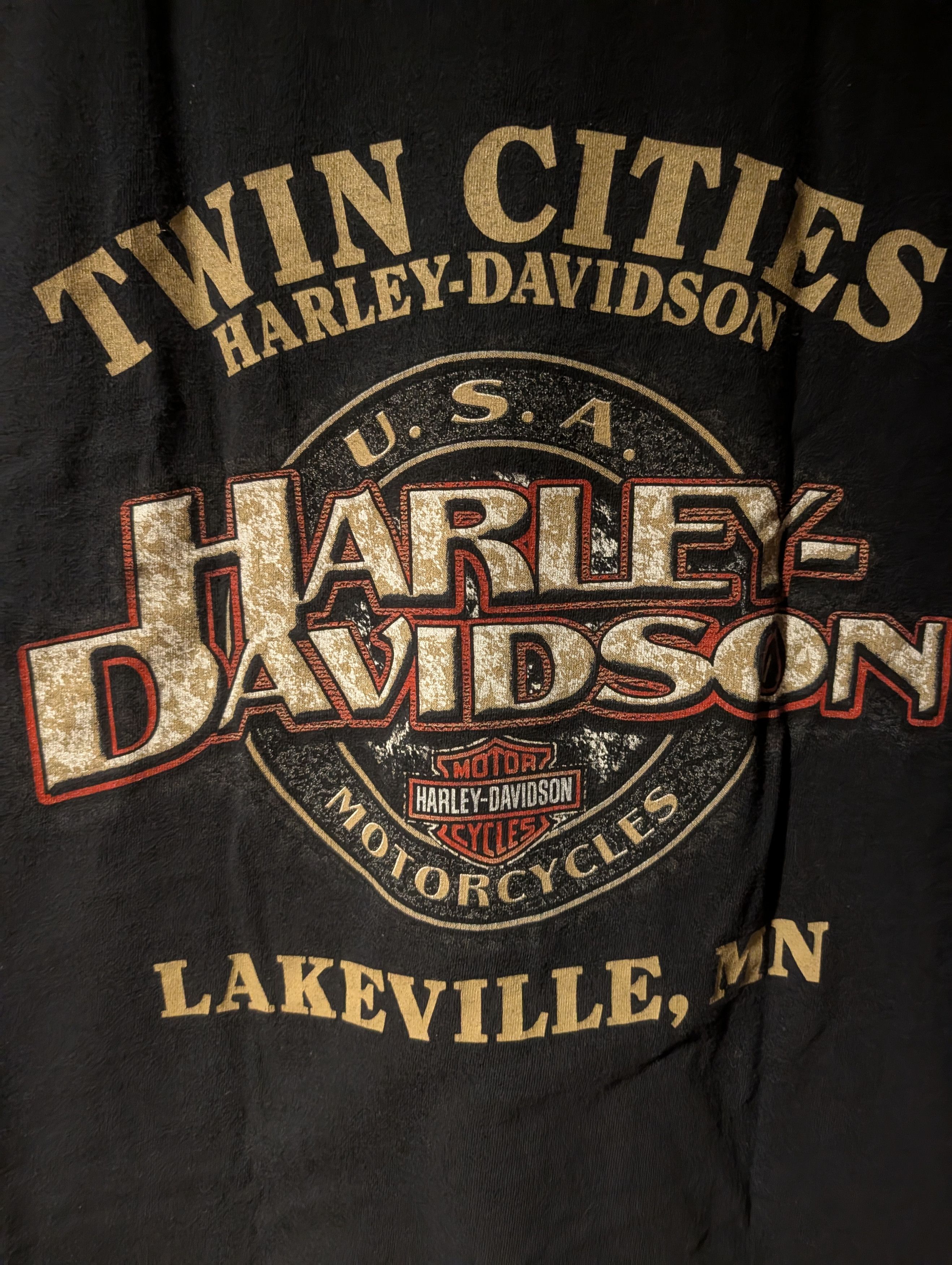 Harley Davidson Vintage 2003 Harley Davidson Fat Boy T Shirt Twin Cities Size US L / EU 52-54 / 3 - 6 Thumbnail