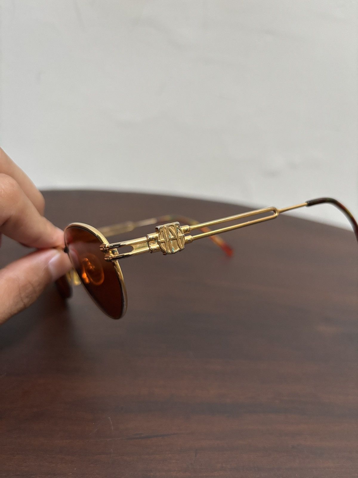 Jean Paul Gaultier FREE TAX! 90s Gold Framed Sunglasses Size ONE SIZE - 7 Thumbnail