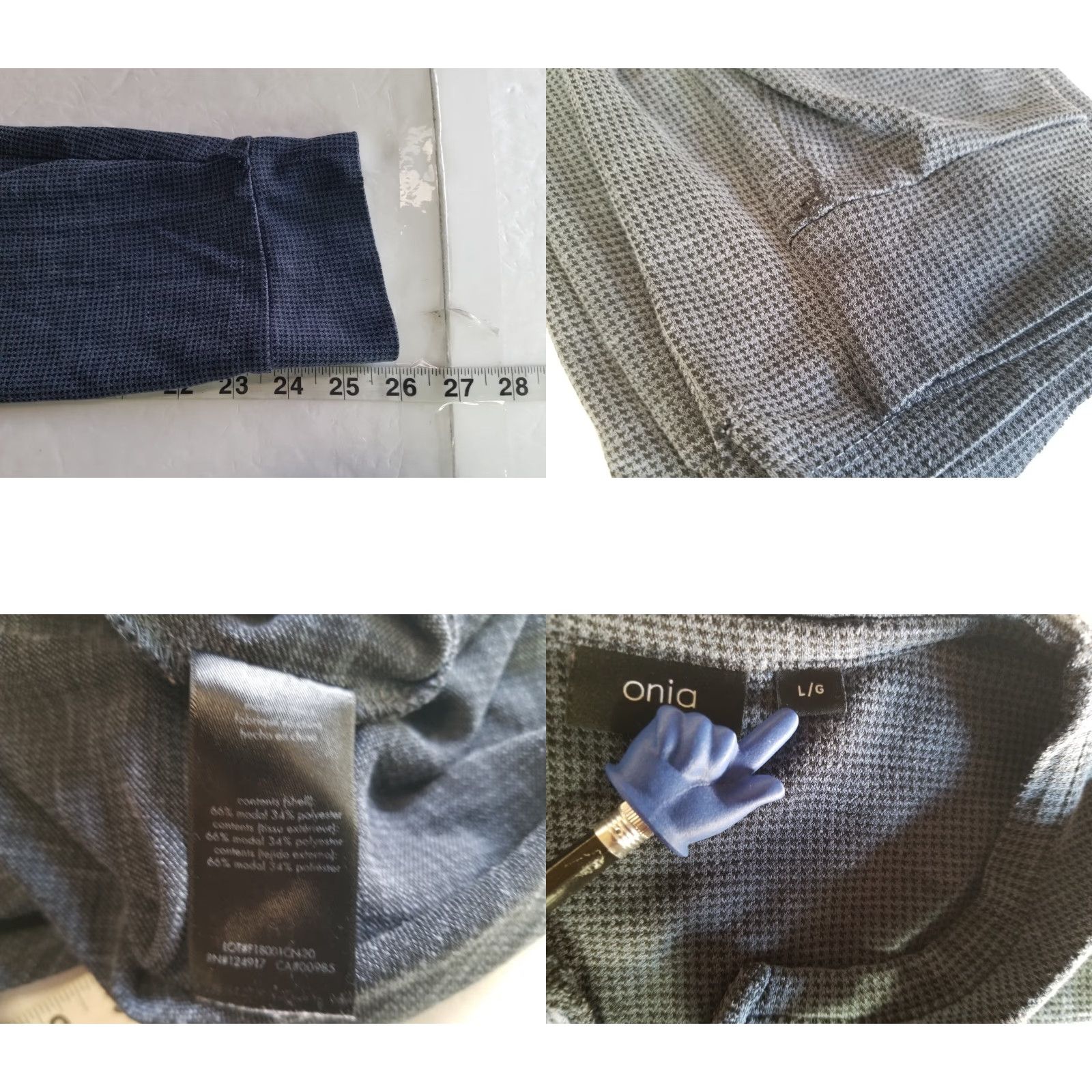 Onia Onia Long Sleeve 1/4 Button Up Pullover Men's L Blue Cotton Button Sleeve Long Sleeve Shirts Mens L Size US L / EU 52-54 / 3 - 8 Thumbnail