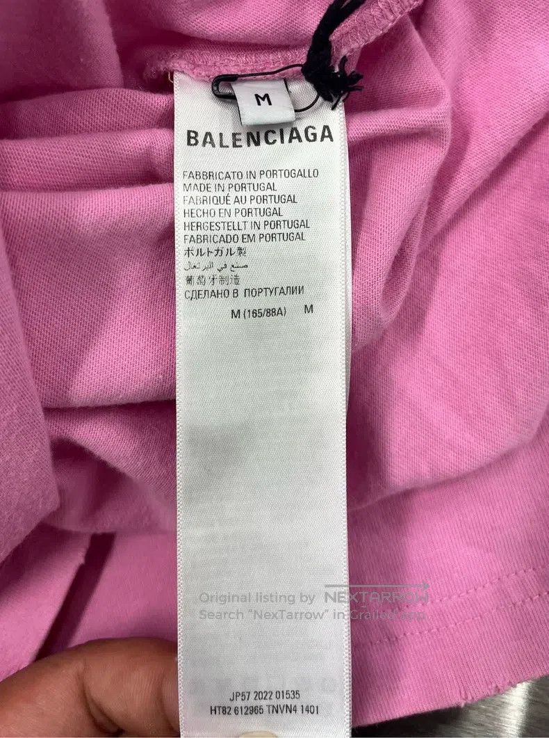 Balenciaga Balenciaga Pink double B graffiti letter logo short-sleeve Size US M / EU 48-50 / 2 - 4 Thumbnail