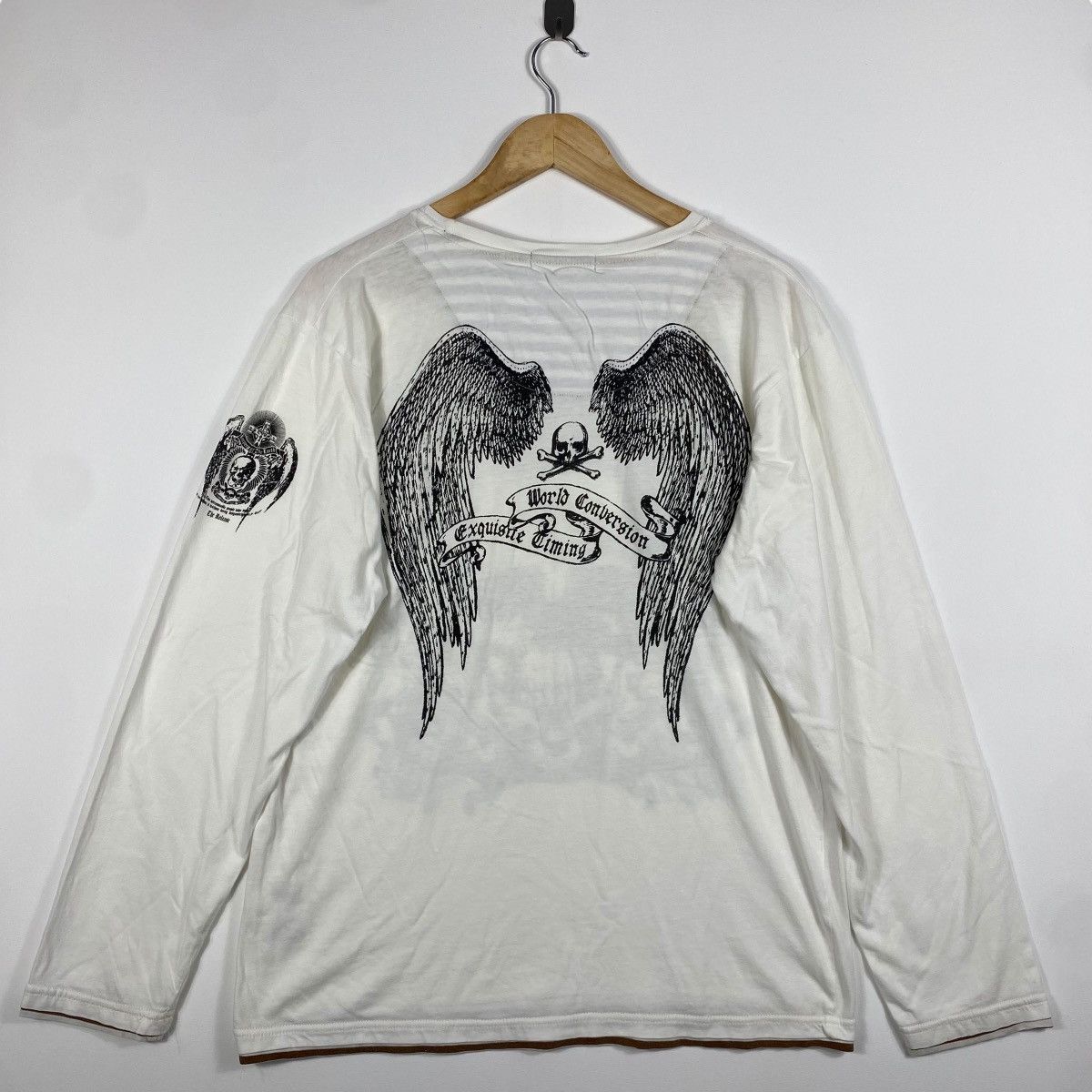 Japanese Brand Japanese Brand DEFECTIVE STRUCT Punk Skull Long Sleeve Tee Size US L / EU 52-54 / 3 - 5 Thumbnail