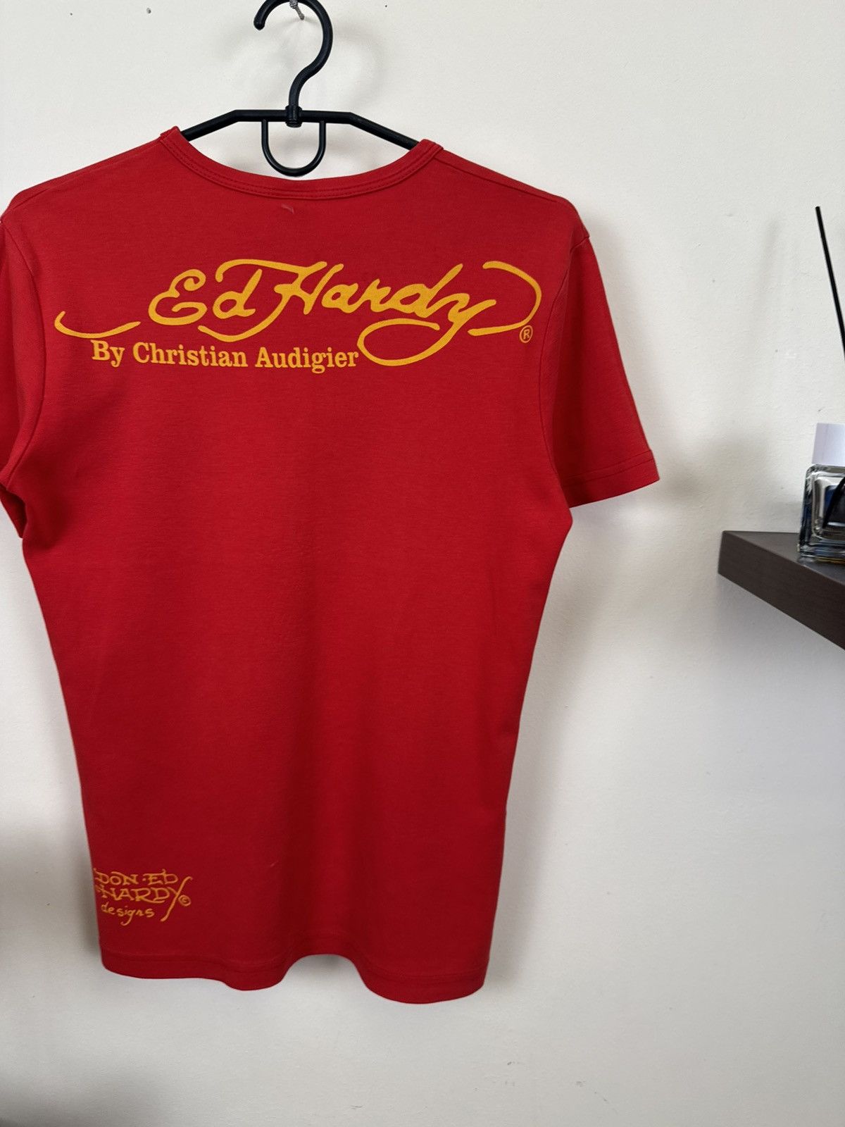 Ed Hardy Vintage Ed Hardy T shirt Women Skull Red Sz S Streetwear Y2K Size S / US 4 / IT 40 - 19 Thumbnail