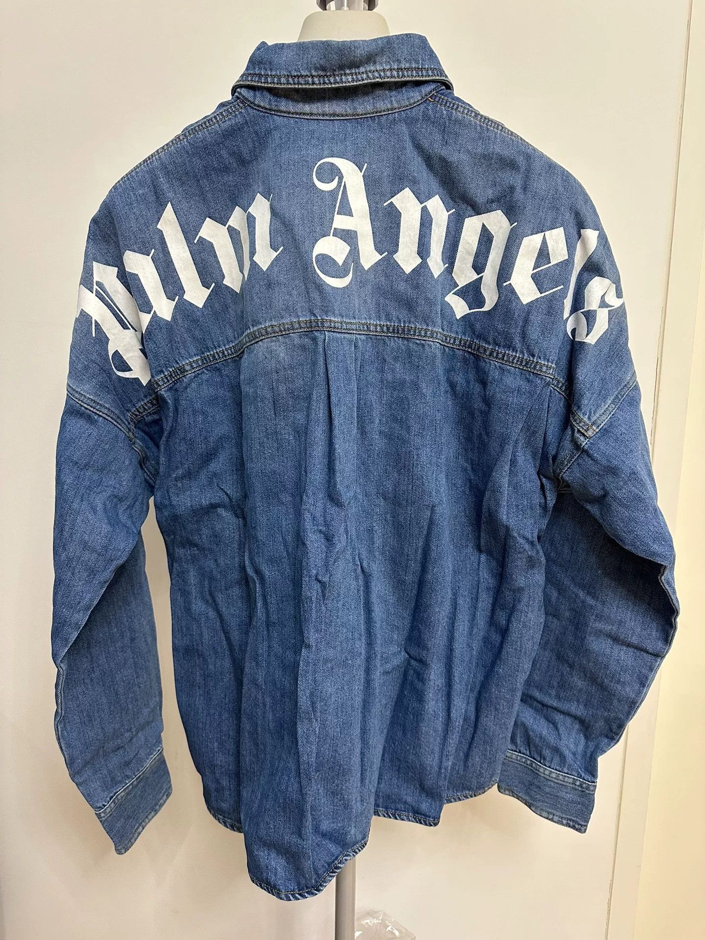 Palm Angels Palm Angels Denim Shirt Jacket Size US S / EU 44-46 / 1 - 1 Thumbnail