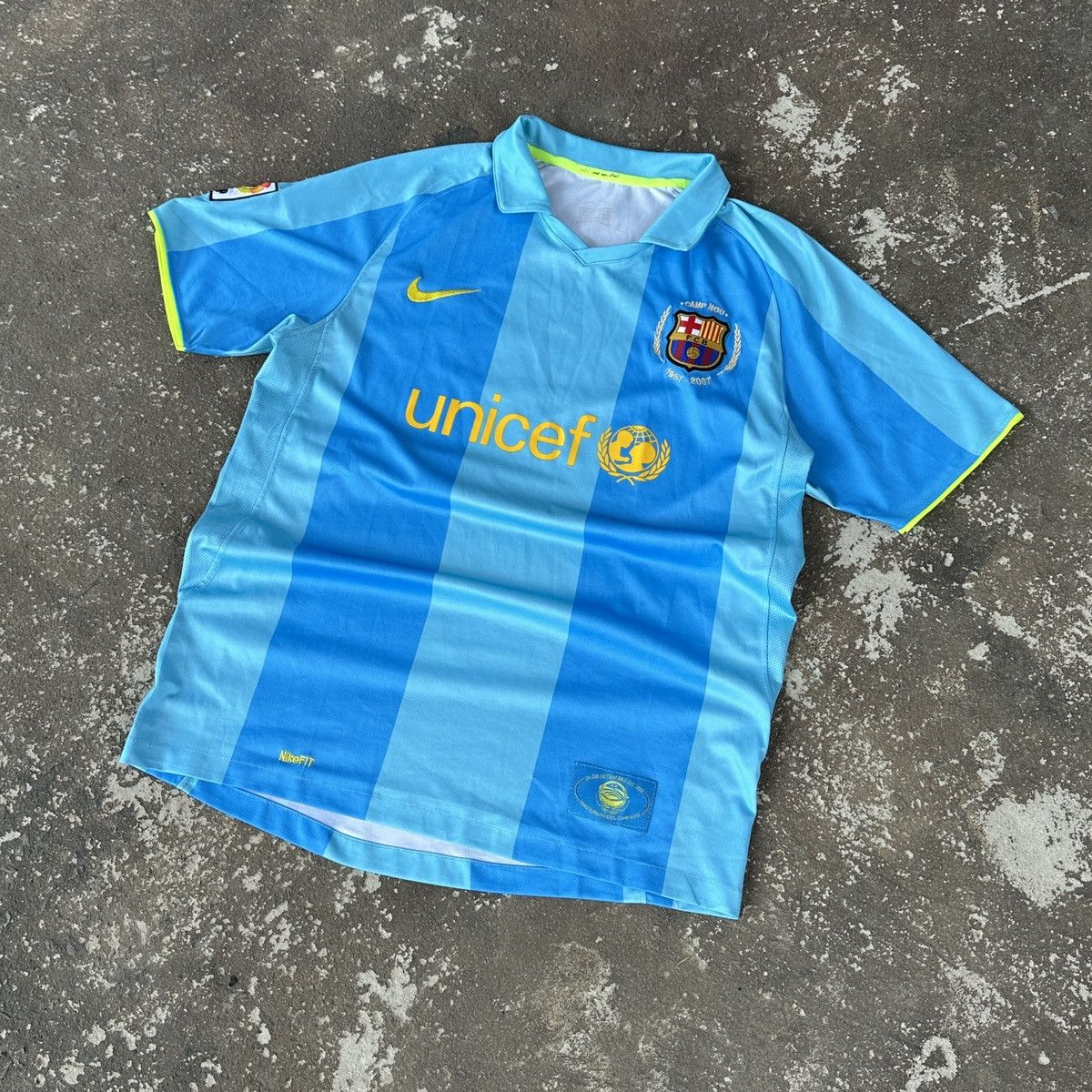 Nike × Vintage Nike Barcelona Vintage Jersey 2007 2008 T-shirt Size US XL / EU 56 / 4 - 3 Thumbnail